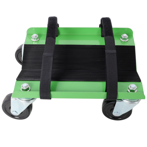 Snowmobile Dolly Heavy Duty V-Slide with 2.5"Swivel Casters and Rubber Pad Protecting Skis 1500Lbs Capacity,red color、、eastwooduniform