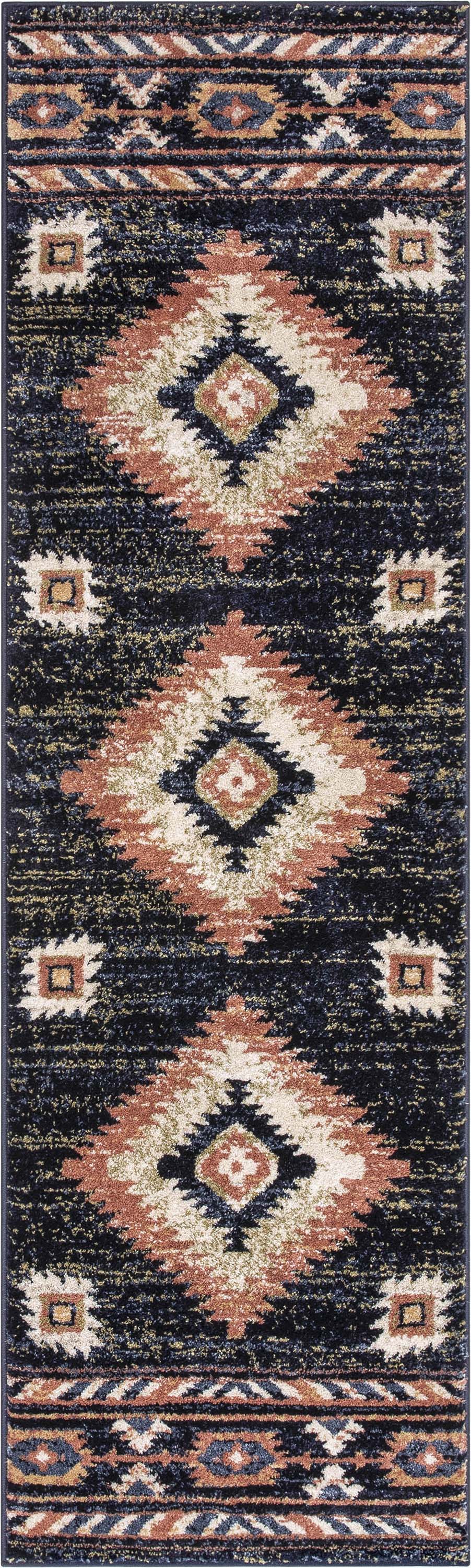 Lea Blue Traditional Southwestern Tribal Rug、mySite、gigharbornorthrealestate