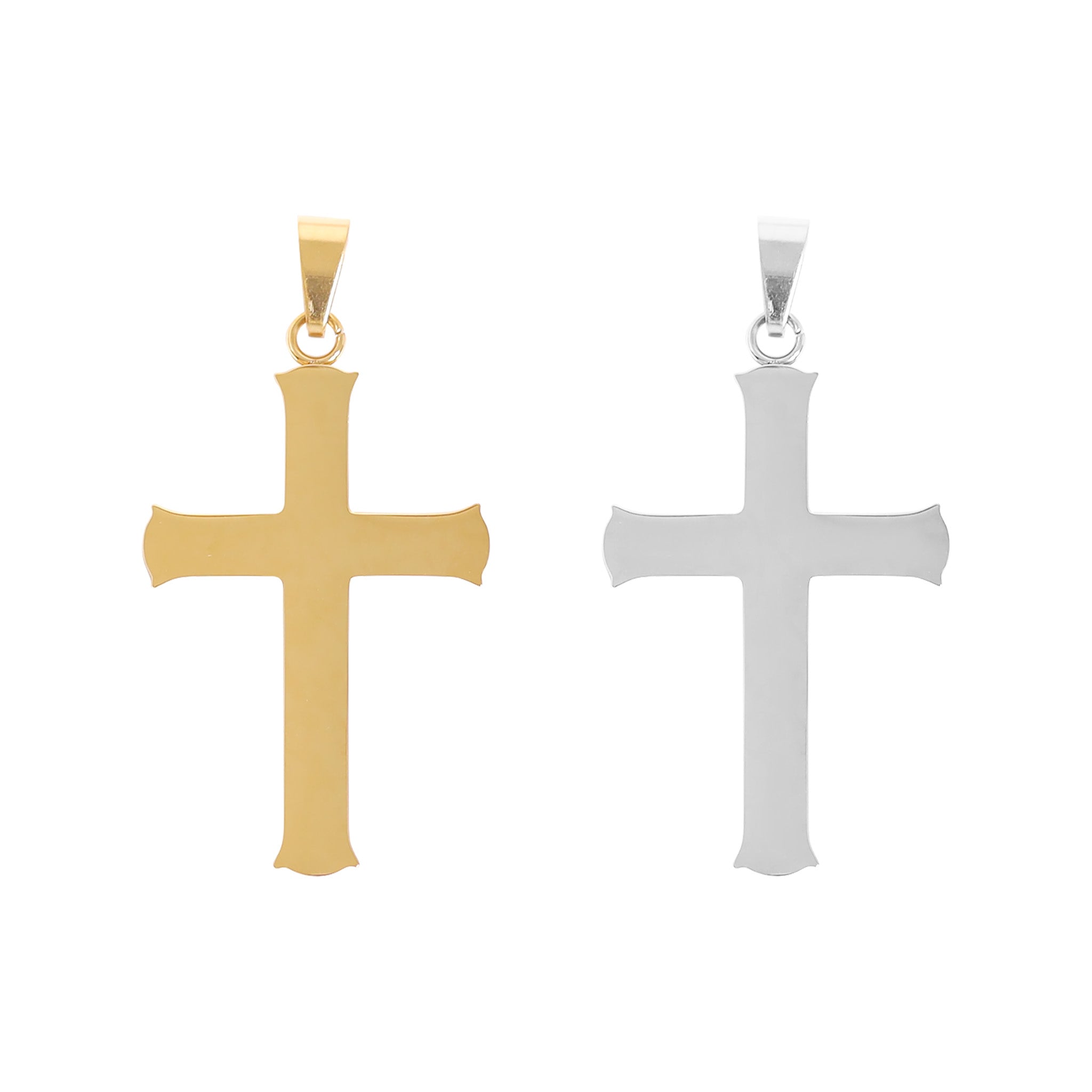 18K Gold PVD Stainless Steel Cross Pendant / PDL0125、mySite、dreamappss