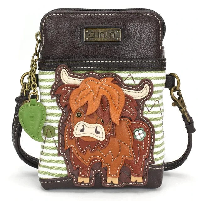Cute Chala Highland Cow Cellphone Crossbody、mySite、g9winljtr
