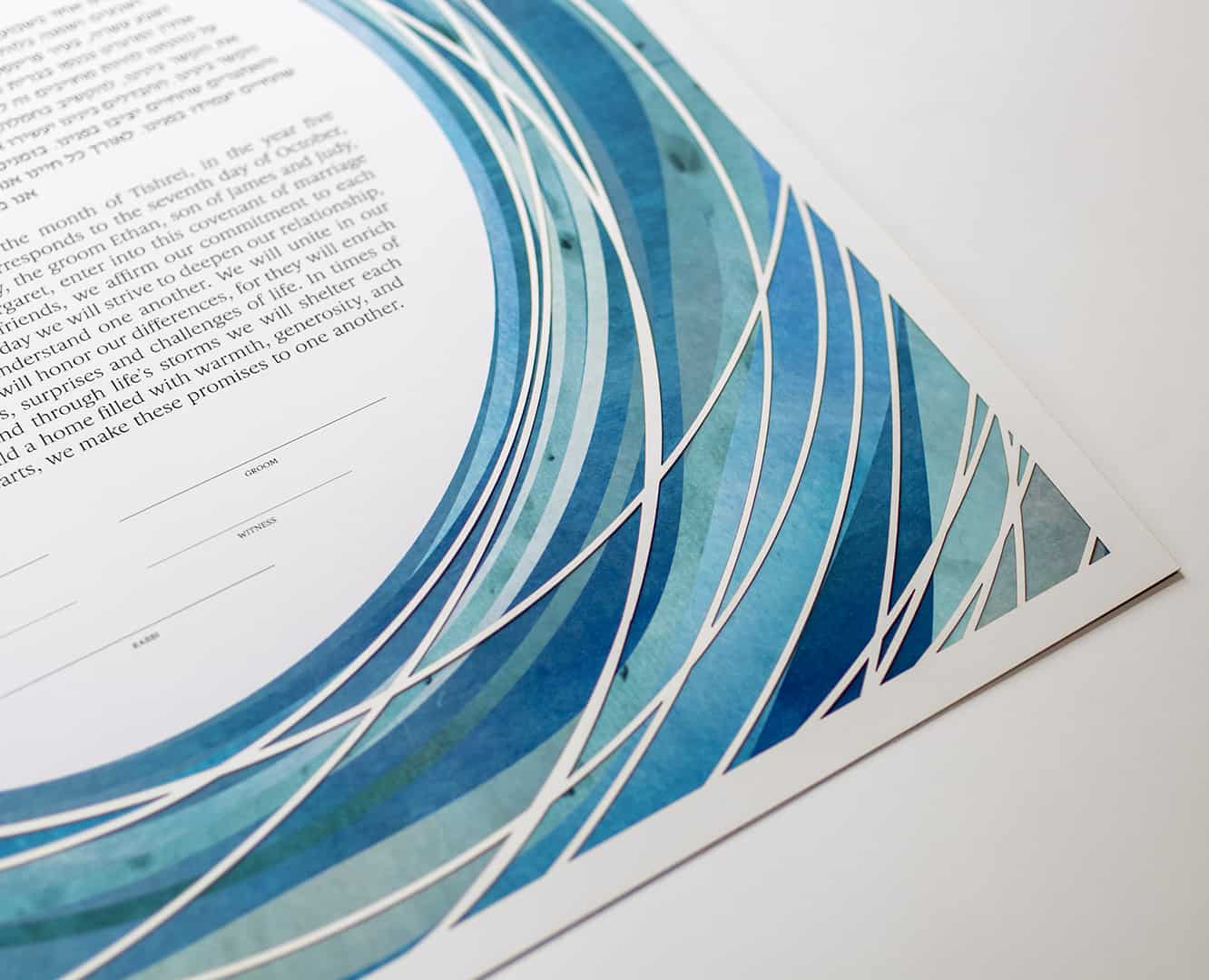  Tide Pool Papercut Ketubah by Adriana Saipe、mySite、elrpsem3k