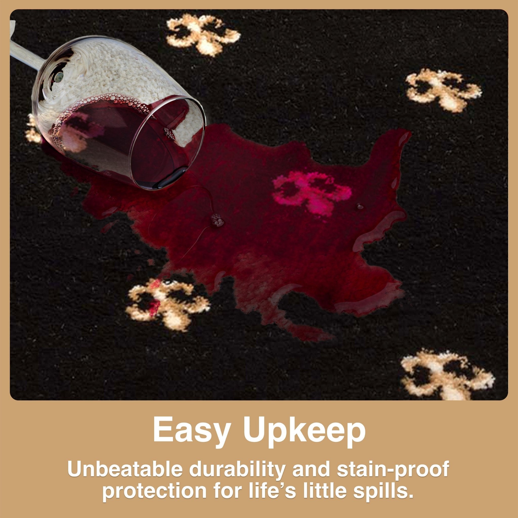 Fleur de Lis Elegance Easy to Clean Rug、mySite、gigharbornorthrealestate