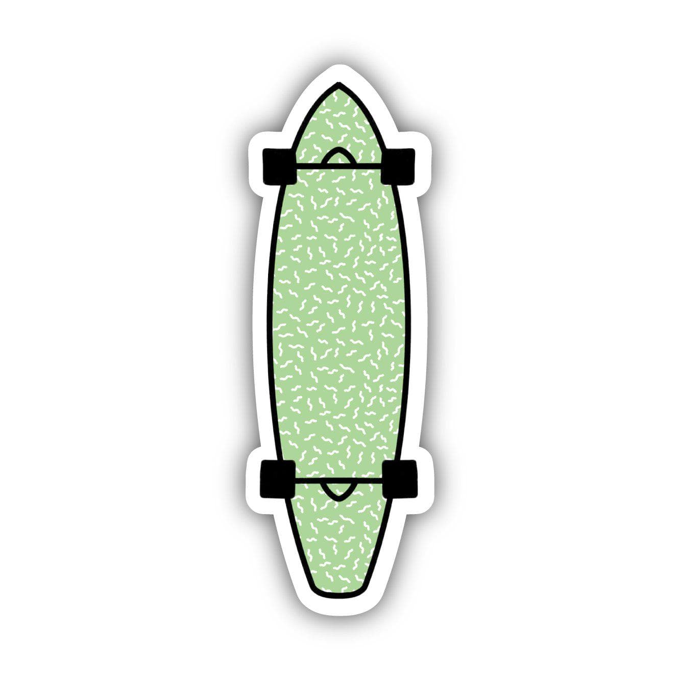  Green Longboard Aesthetic Sticker、mySite、elrpsem3k