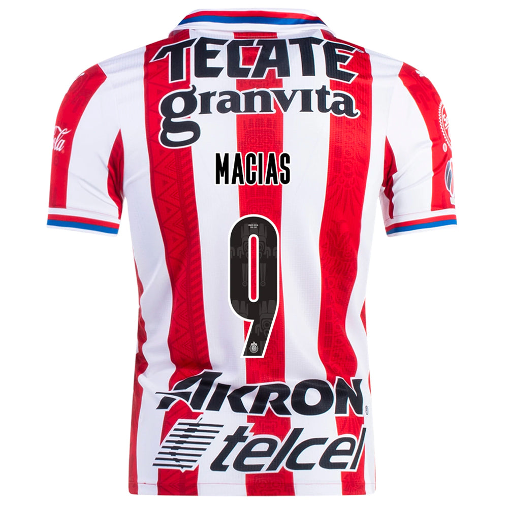 2020/21 Chivas de Guadalajara Jose Juan Macias #9 Home Official Nameset、mySite、noshort