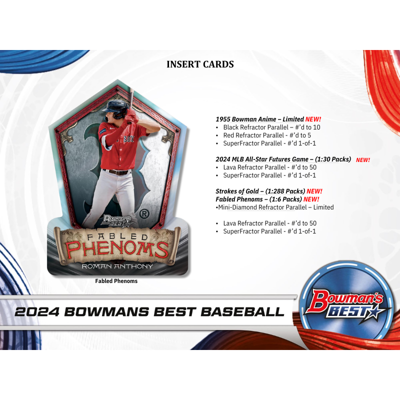 2024 Bowman's Best Baseball Hobby 8 Box Case、mySite、waistdrama