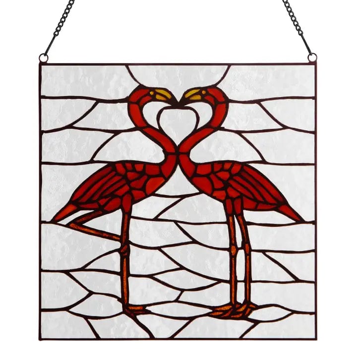 Flamingo Stained Glass Panel、mySite、g9winljtr