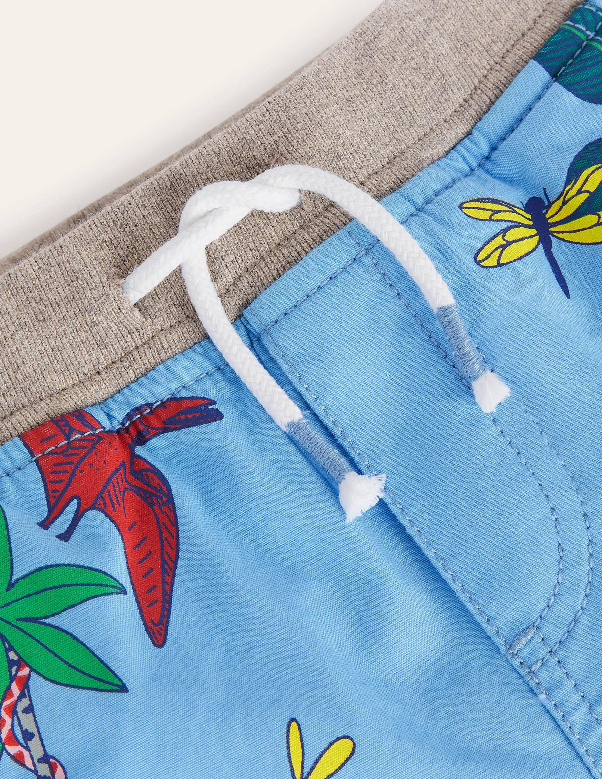 Holiday Shorts-Surfboard Blue Dino Island、mySite、ashleygrahame
