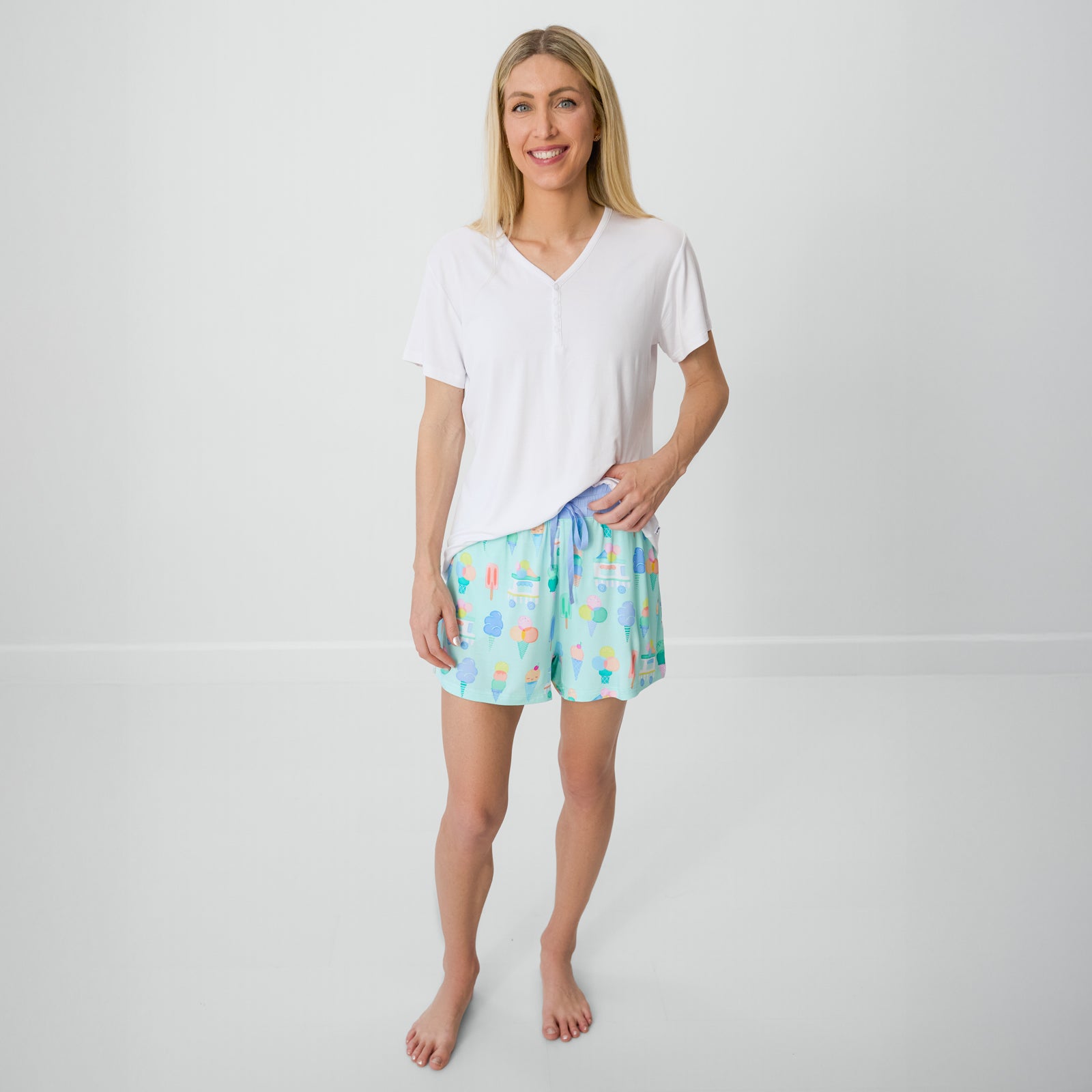 Sweet Scoops Women's Pajama Shorts、mySite、g9winljtr