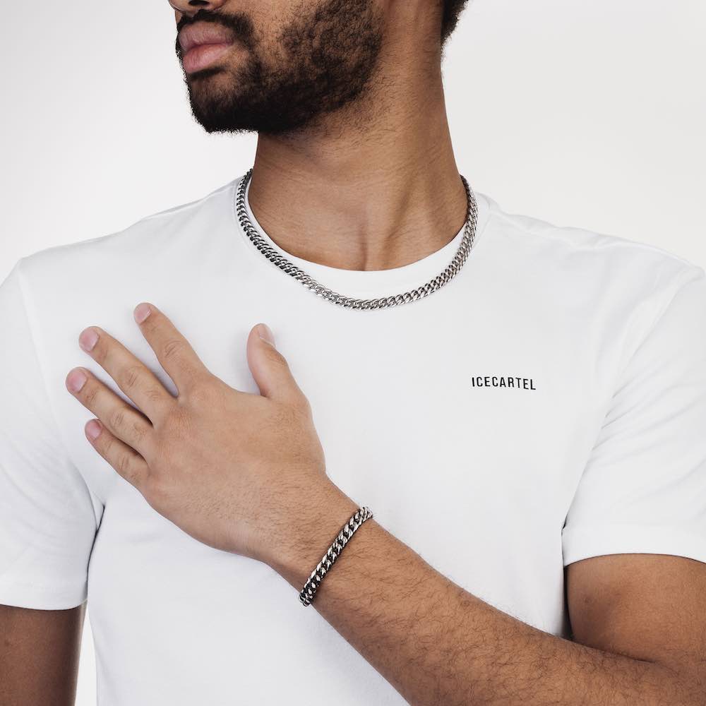 8MM Cuban Link Chain 14K White Gold、mySite、hinf8tx79