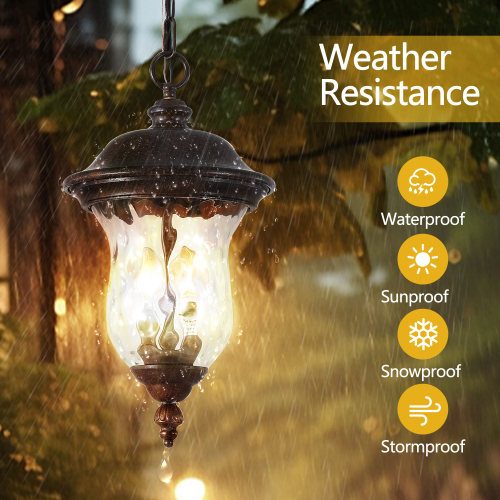 21"(H) Vintage Outdoor Lamp Post Light, Waterproof Garden Patio Lantern with Clear Glass Shade, Classic Bronze Finish, Ideal for Yard, Porch, Walkway, and Driveway Lighting (One Piece & No Bulb)、、eastwooduniform