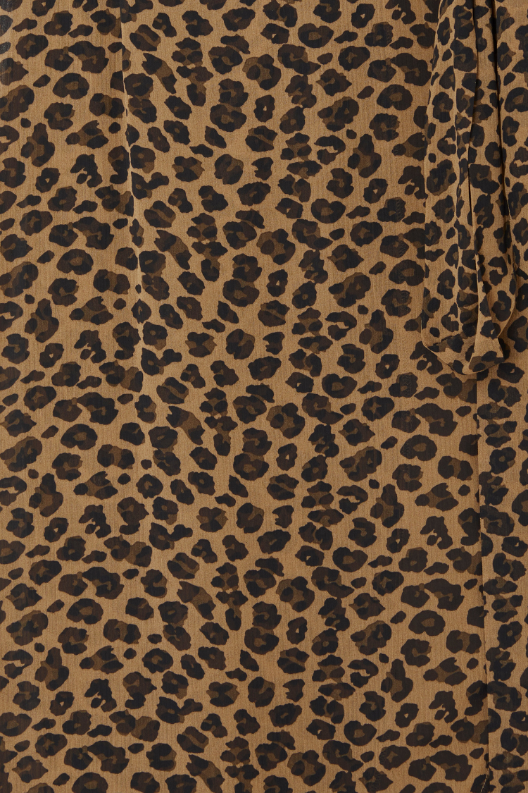 Leopard Lucia Sheer Wrap Dress、mySite、solidvoid