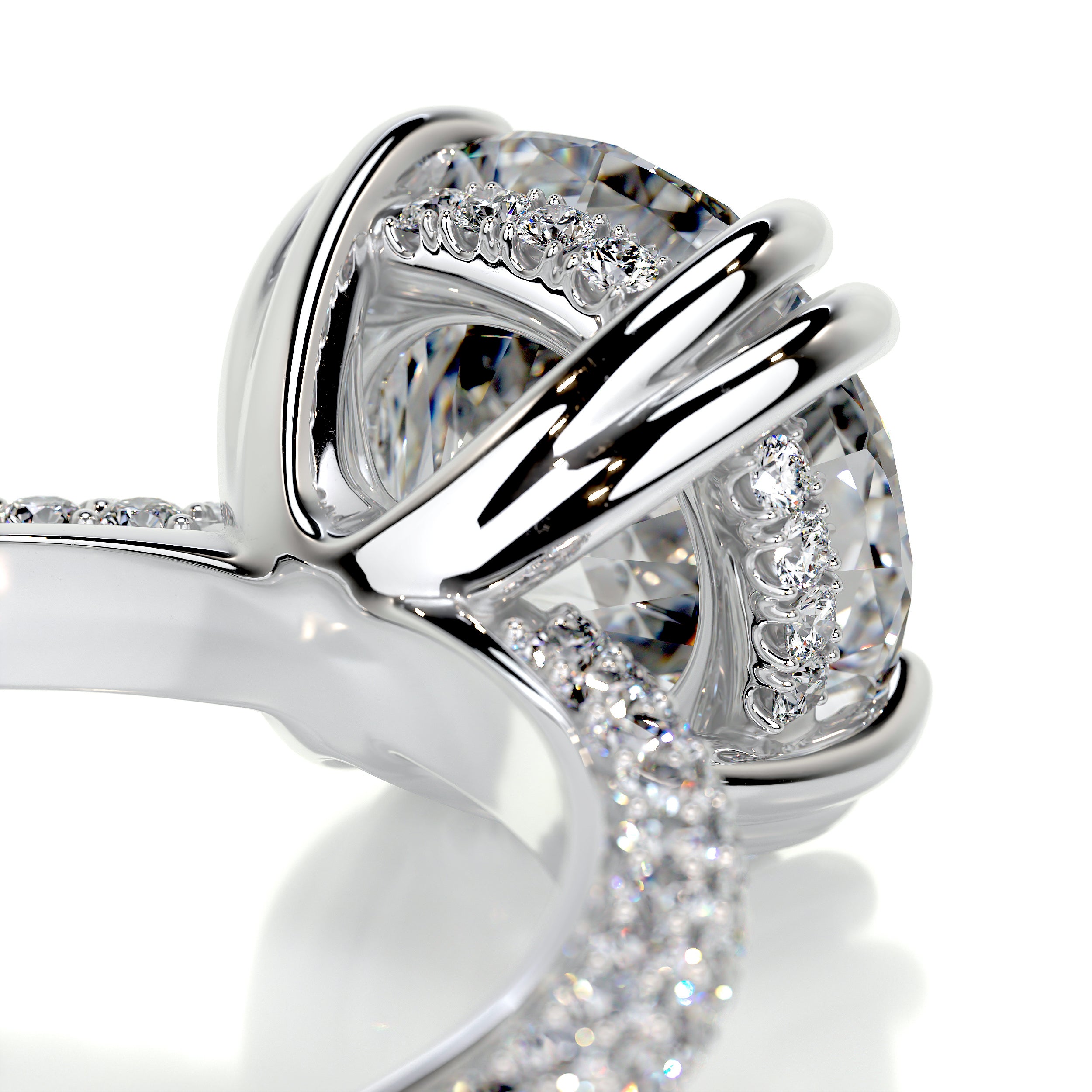 Lorena Diamond Engagement Ring -18K White Gold、mySite、hinf8tx79