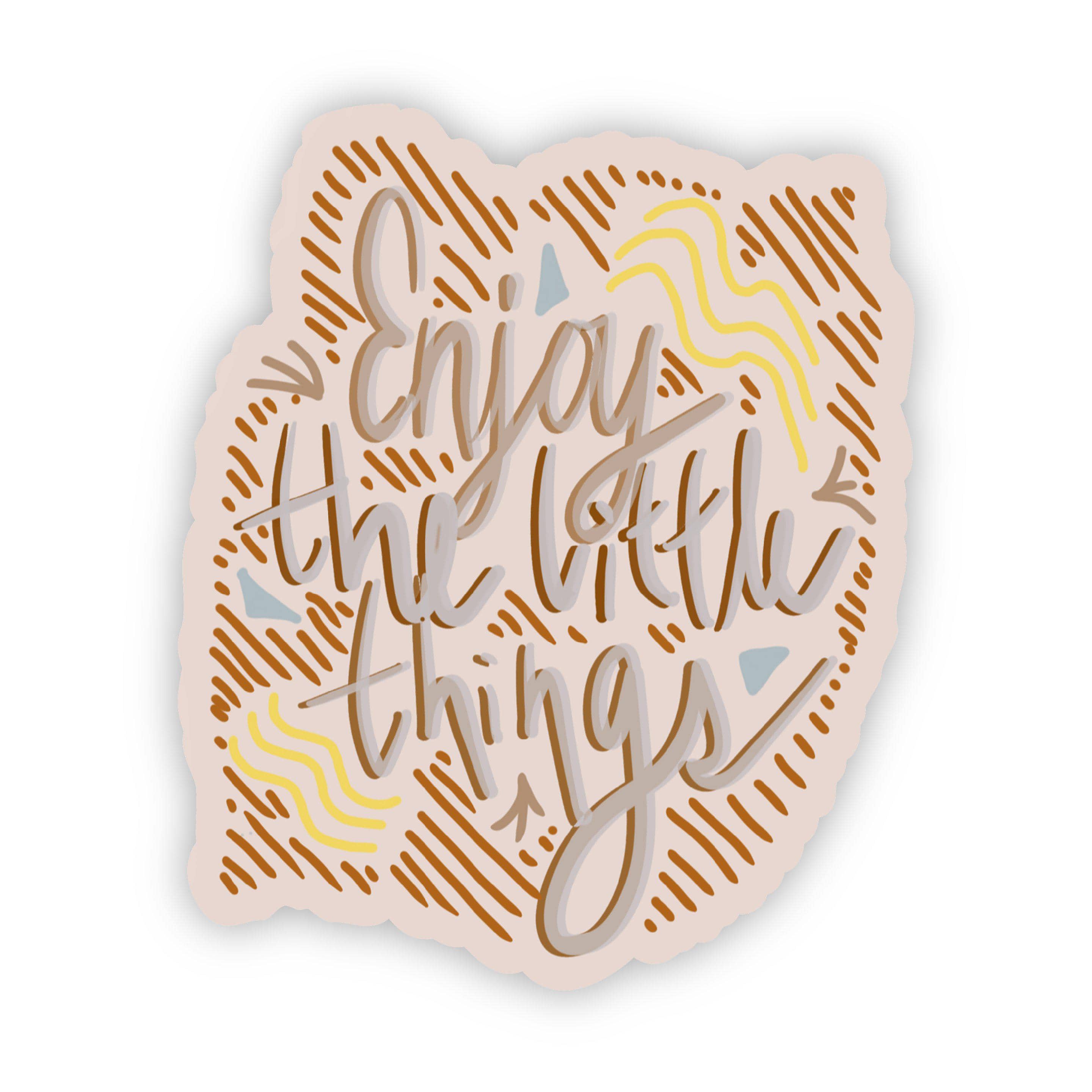  Enjoy The Little Things Lines Sticker、mySite、elrpsem3k