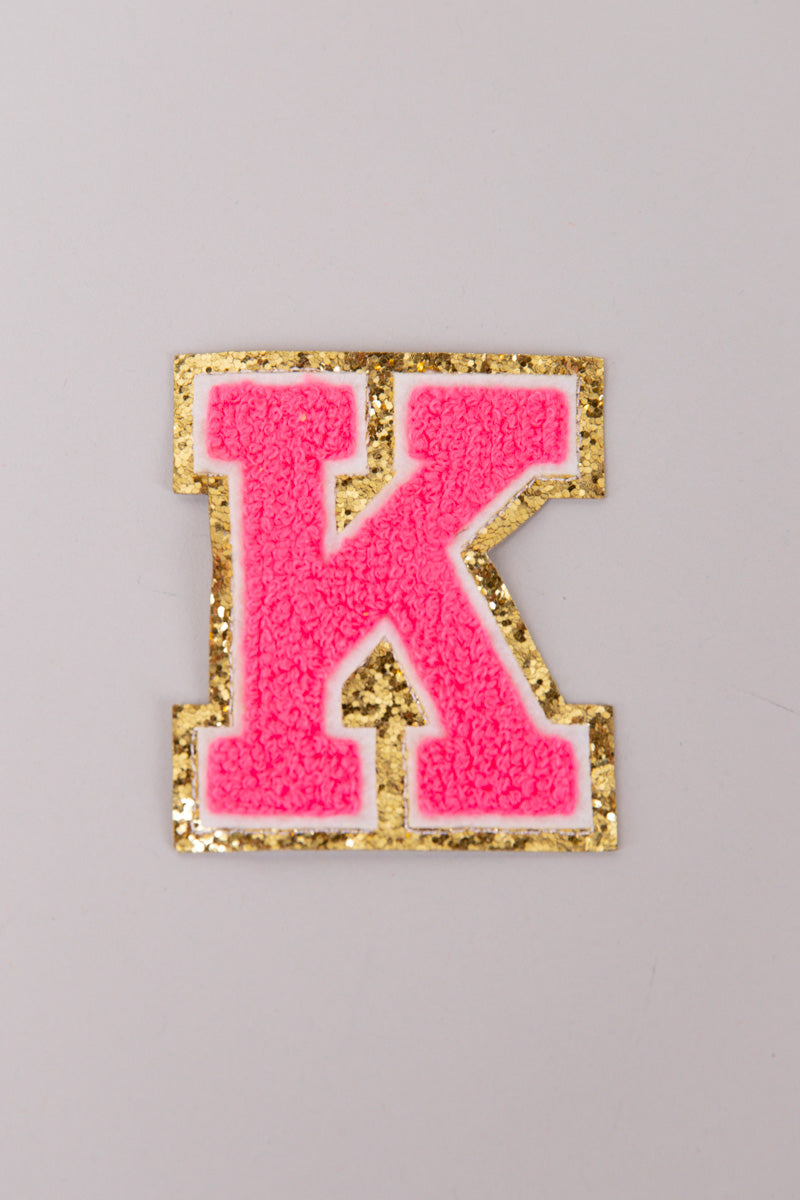 Chenille Adhesive Letter Patches- Hot Pink 5.5cm、mySite、hinf8tx79