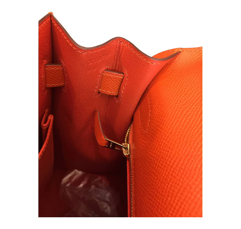 Hermès Sellier 32 Kelly Feu Epsom Bag GHW、mySite、garminoutage.com