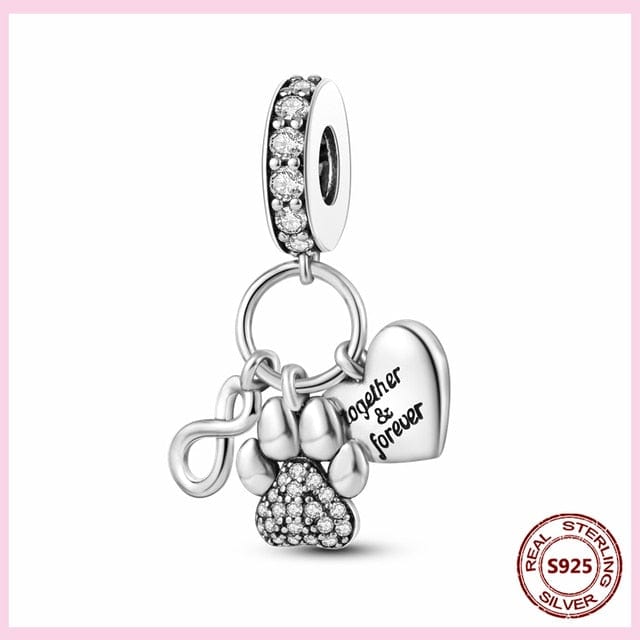 Dog Charm Collection Pandora Style Charms Sterling Silver Boston, Frenchie, Chi, Schnauzer, Puppy、mySite、g9winljtr