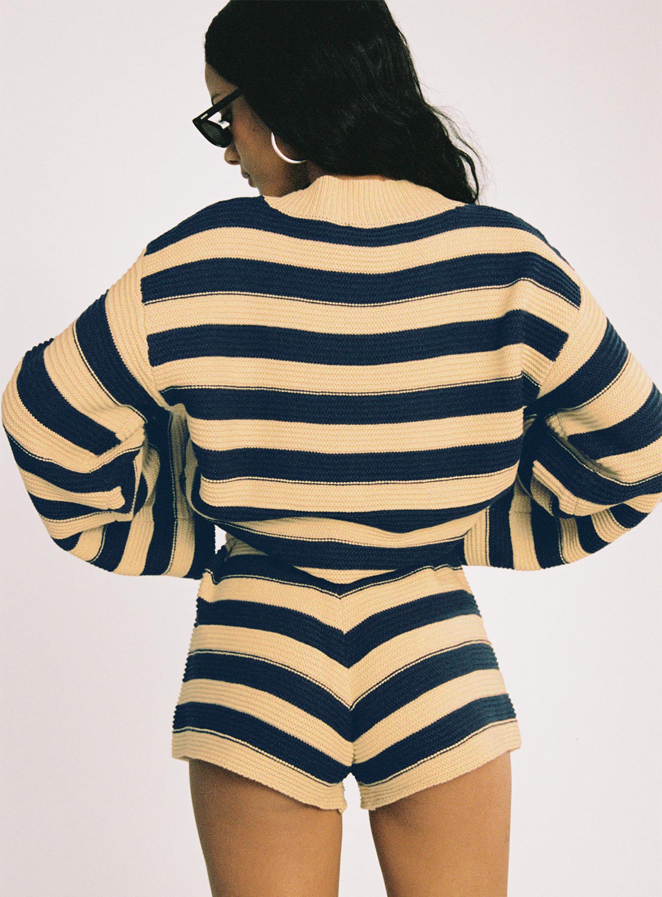 Cheyenne Set Navy / Cream Stripe、mySite、solidvoid