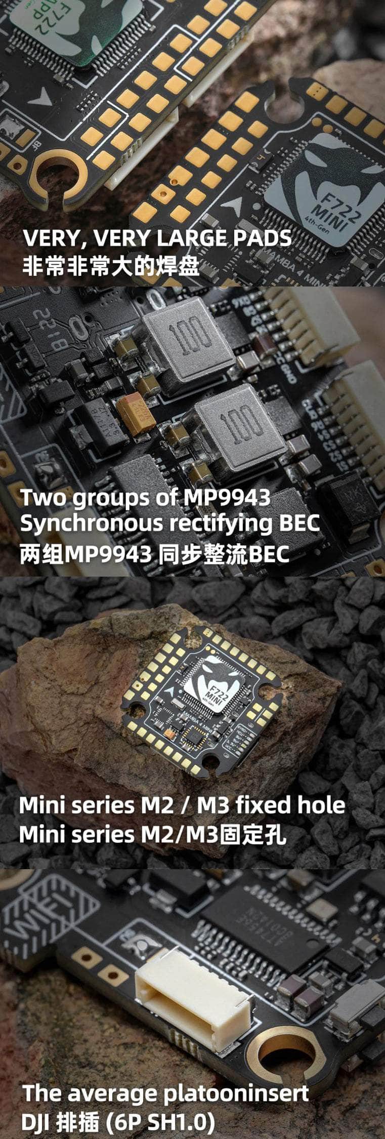 Diatone Mamba MK4 F405 Mini F40 8Bit 6S 20x20 Stack/Combo (F405 Mini FC / 40A 8Bit F40_BLS Mini 4in1 ESC)