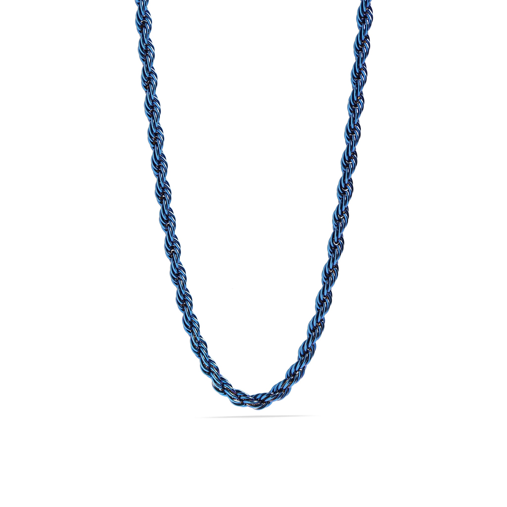 Stainless Steel Blue Rope Chain Necklace / CHN9703、mySite、dreamappss