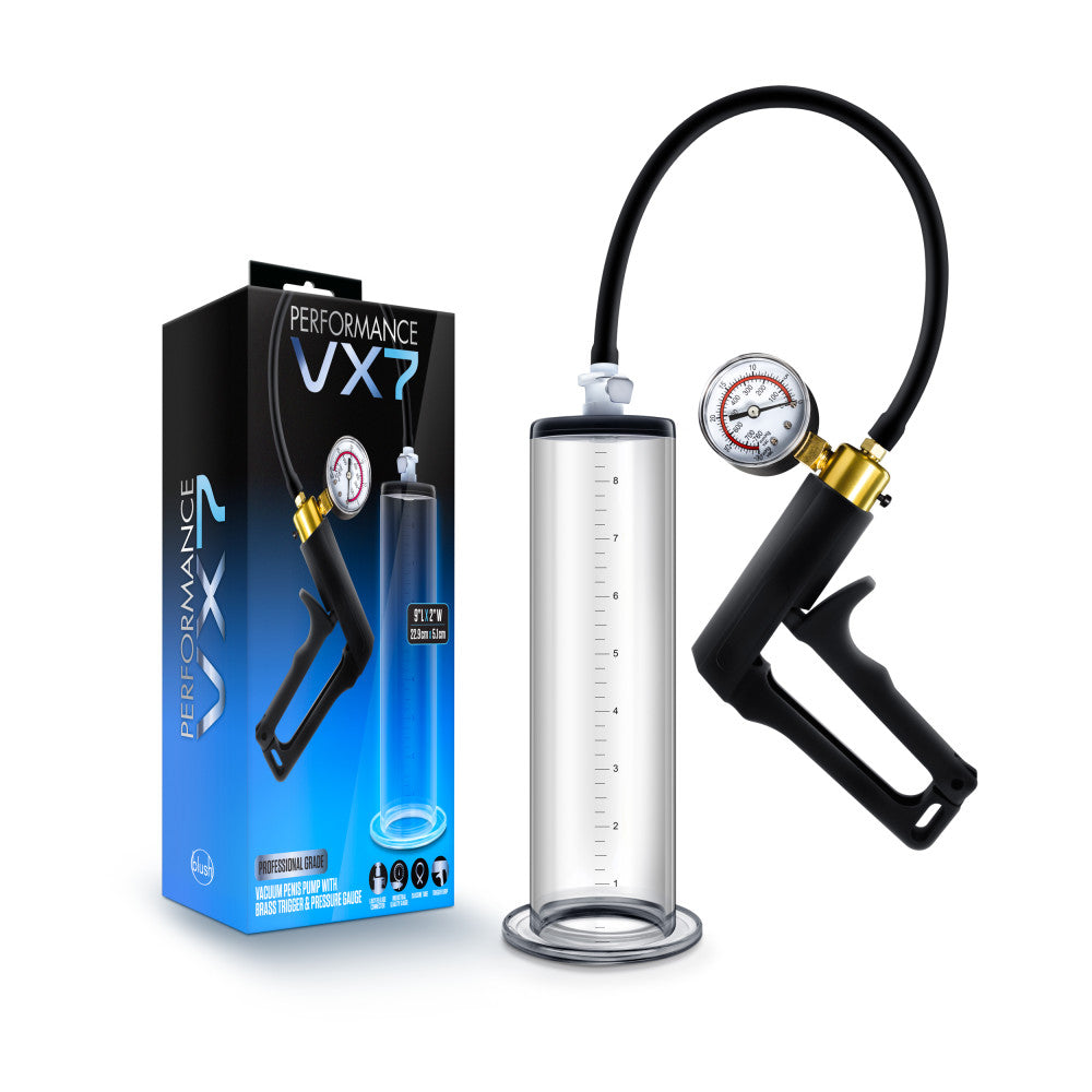 Performance By Blush® | VX7 Vacuum With Brass Trigger & Pressure Gauge Clear Pump、mySite、bottomscart