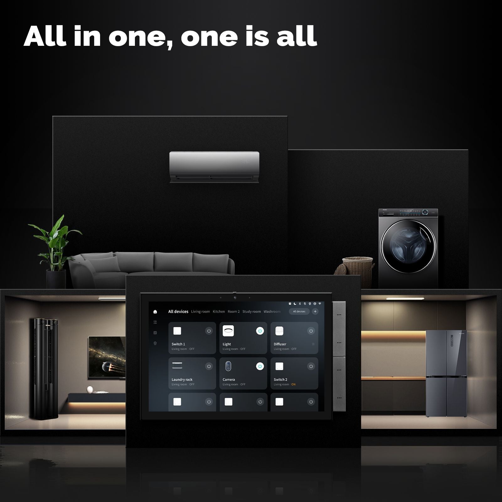 Tuya 10.1-Inch Smart Control Panel Max with Ble/Zigbee Gateway、mySite、fannypackpong