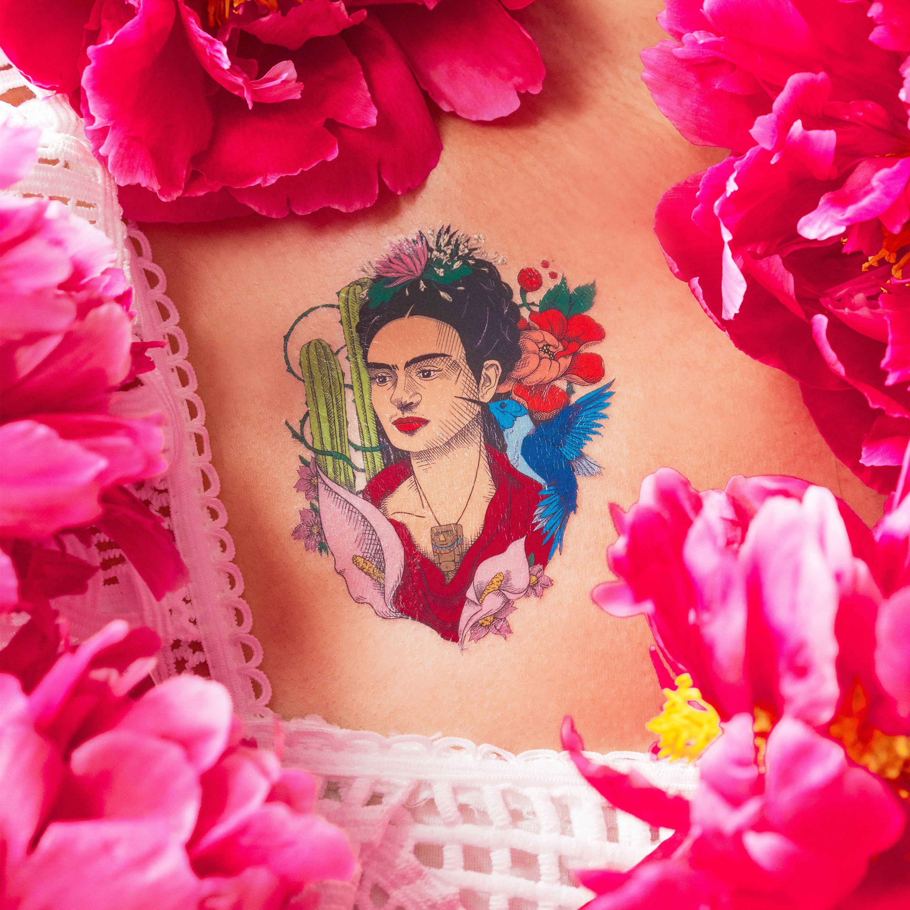  Frida Kahlo Botanical Tattly Temporary Tattoos、mySite、ghnorth