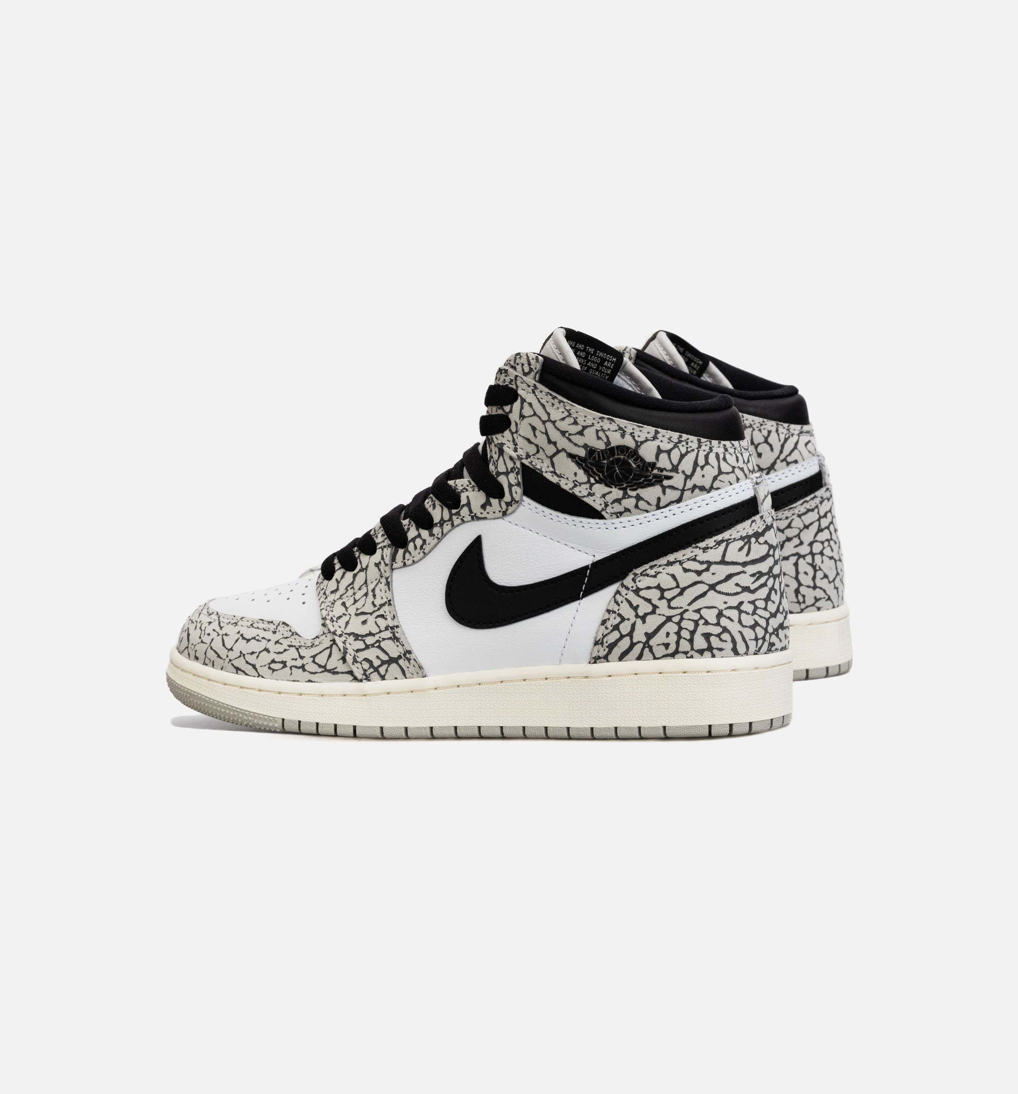Air Jordan 1 Retro White Cement Grade School Lifestyle Shoe - White/Grey、mySite、dreamappss