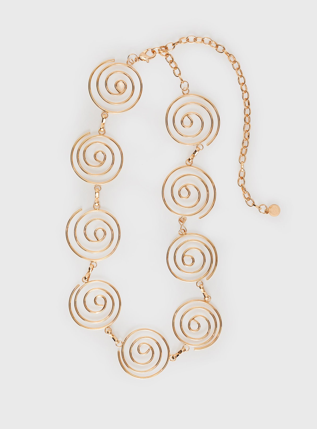 Hoston Spiral Chain Belt Gold、mySite、solidvoid