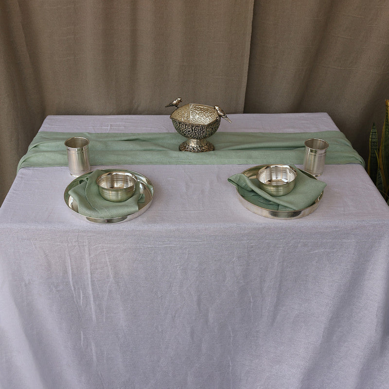 Pure Linen Table Cover | White、mySite、camillekostekn