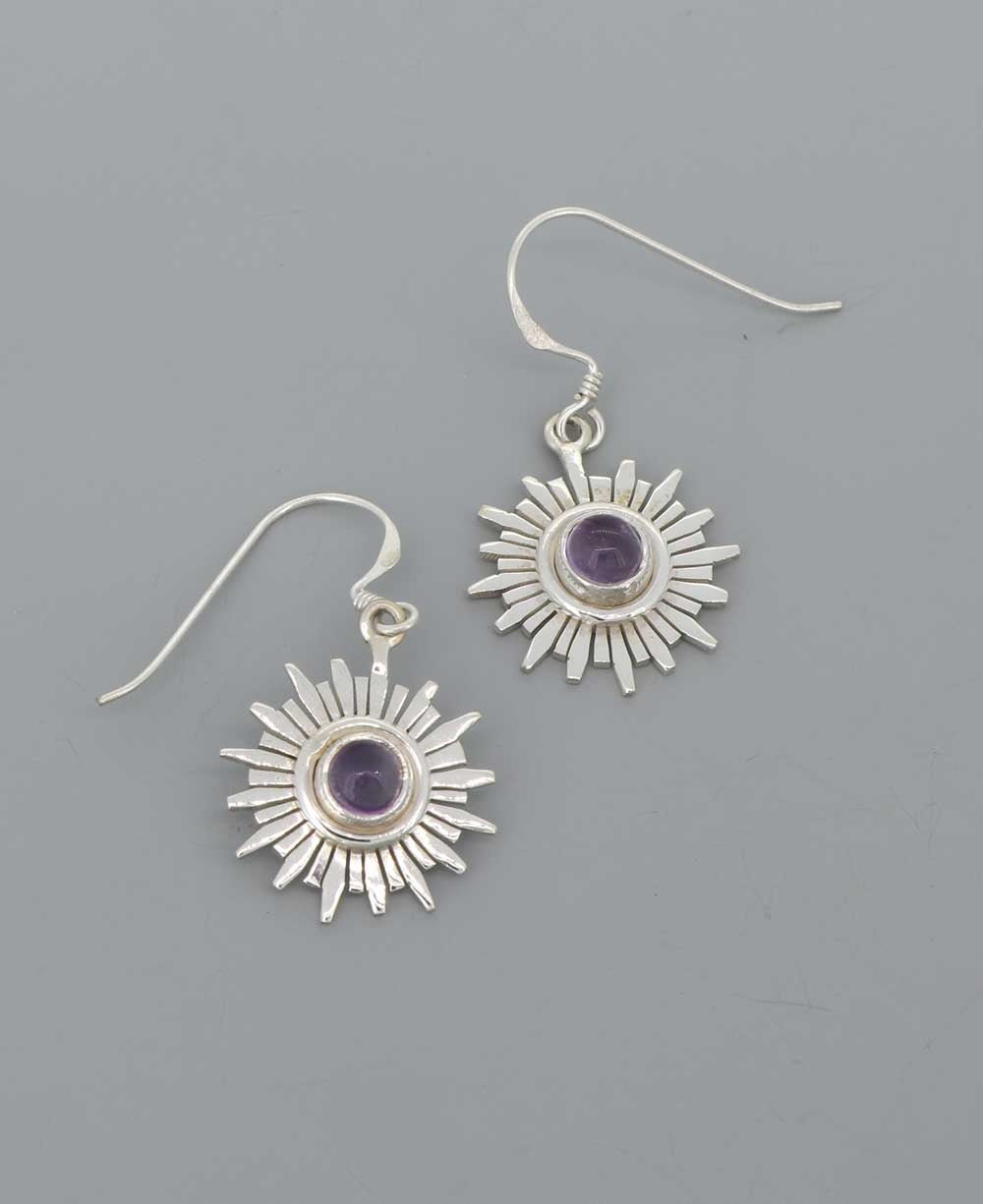 Sterling Silver and Gemstone Chakra Earrings、mySite、topwebapps