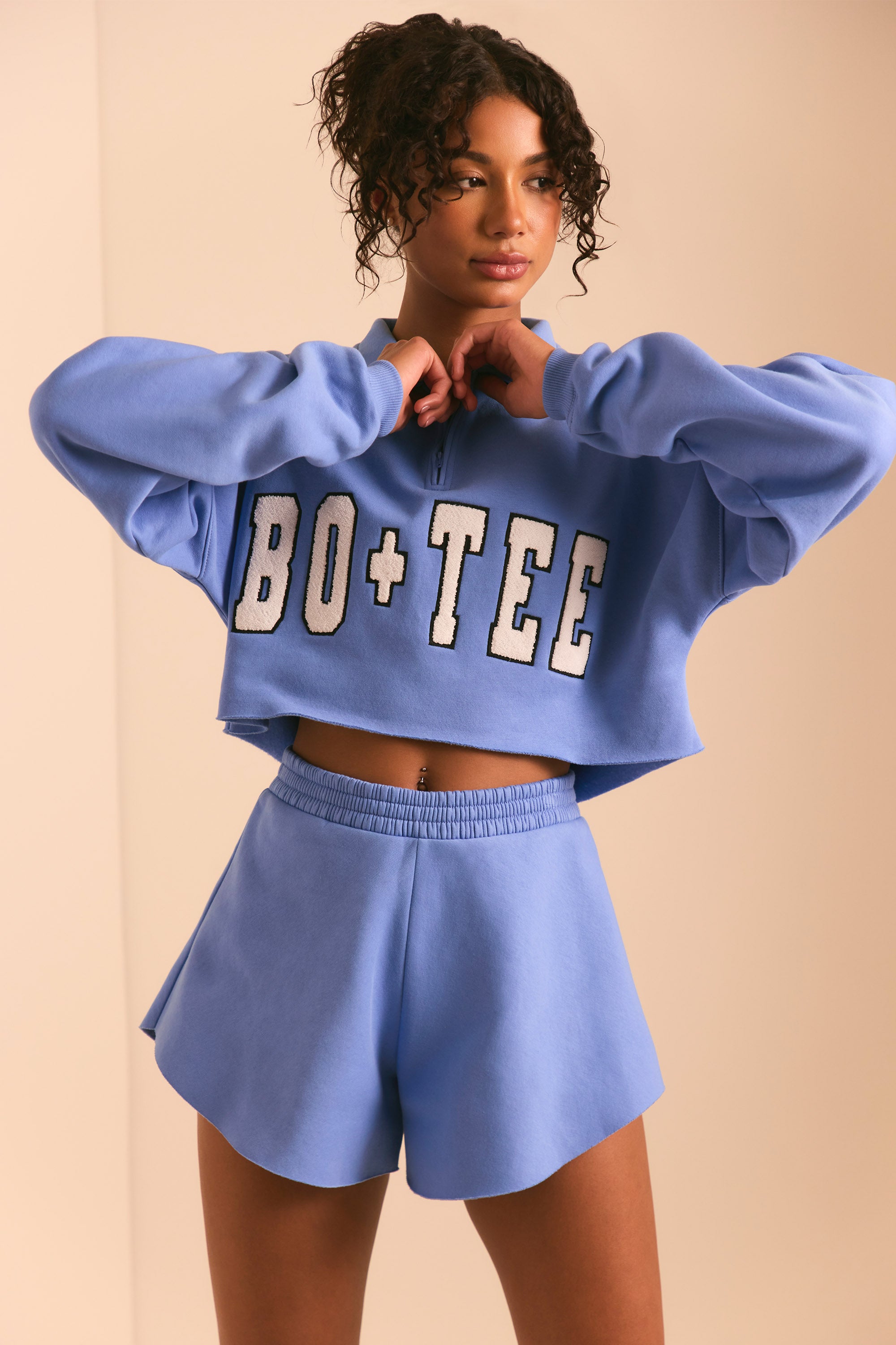 Sweat Shorts in Cerulean Blue、mySite、solidvoid