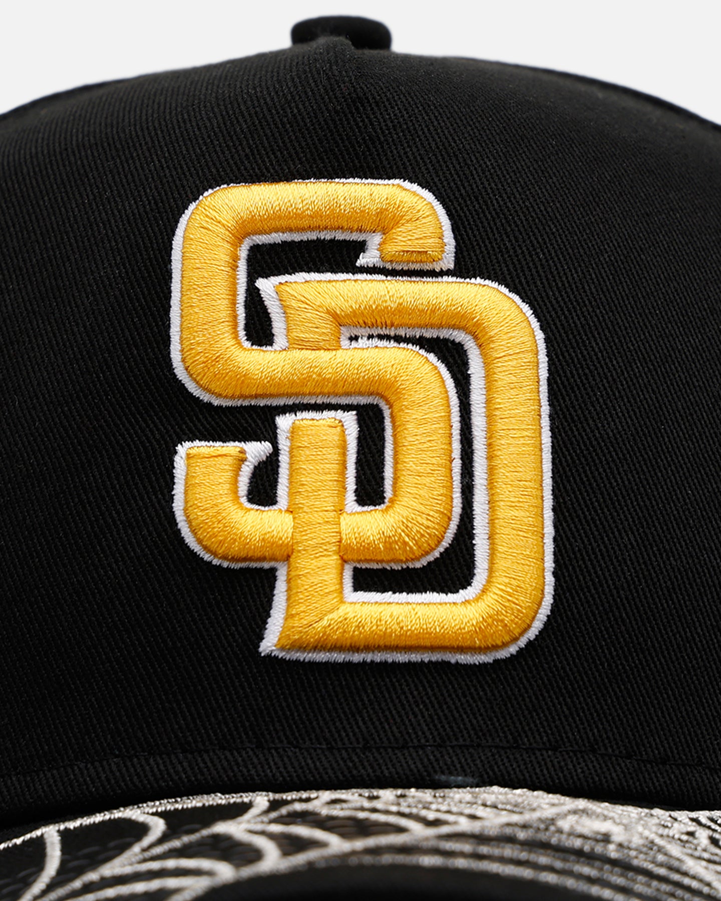 New Era San Diego Padres 'Spider Web Visor' 9FORTY A-Frame Snapback Black、mySite、zt4zffjzw