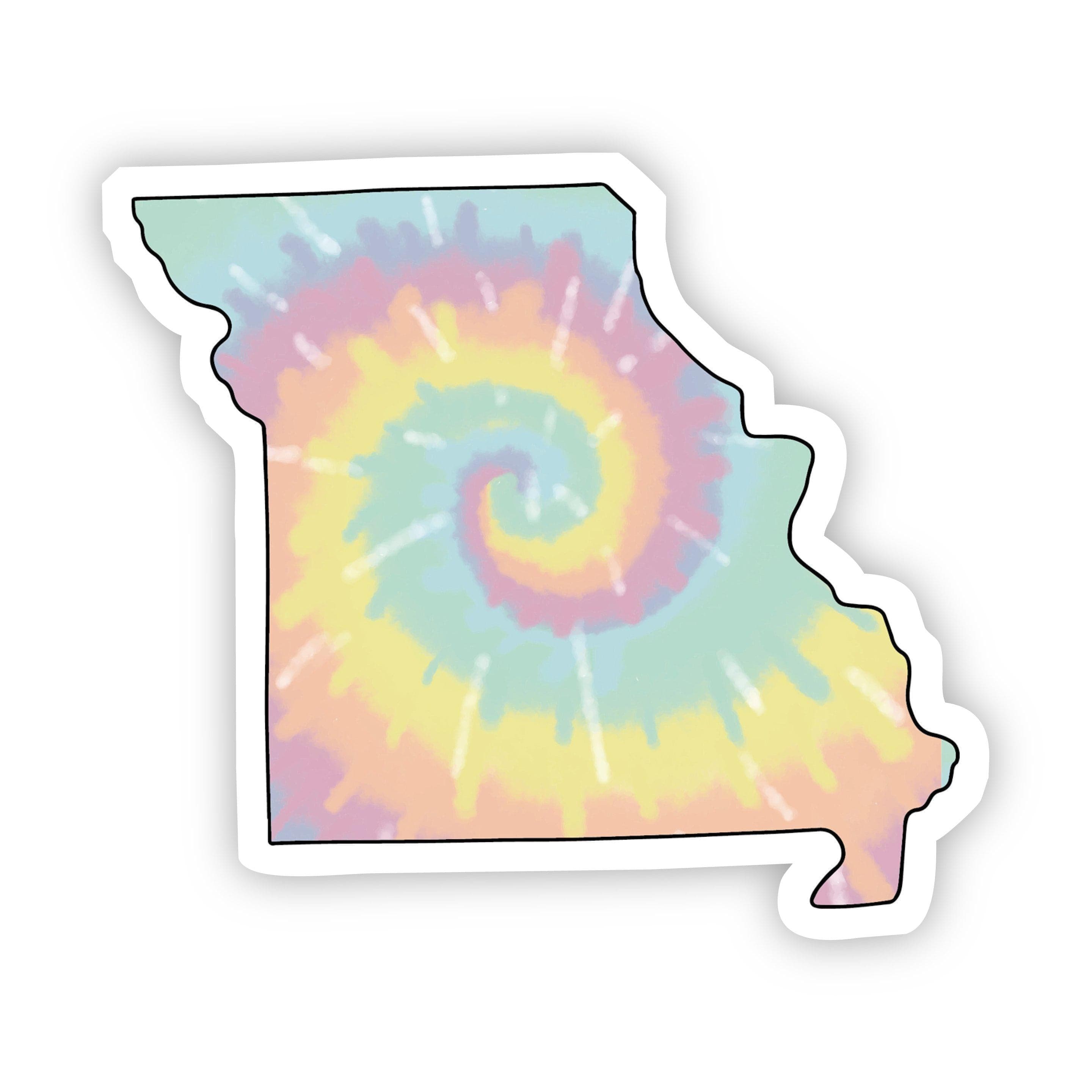  Missouri Tie Dye Sticker、mySite、elrpsem3k