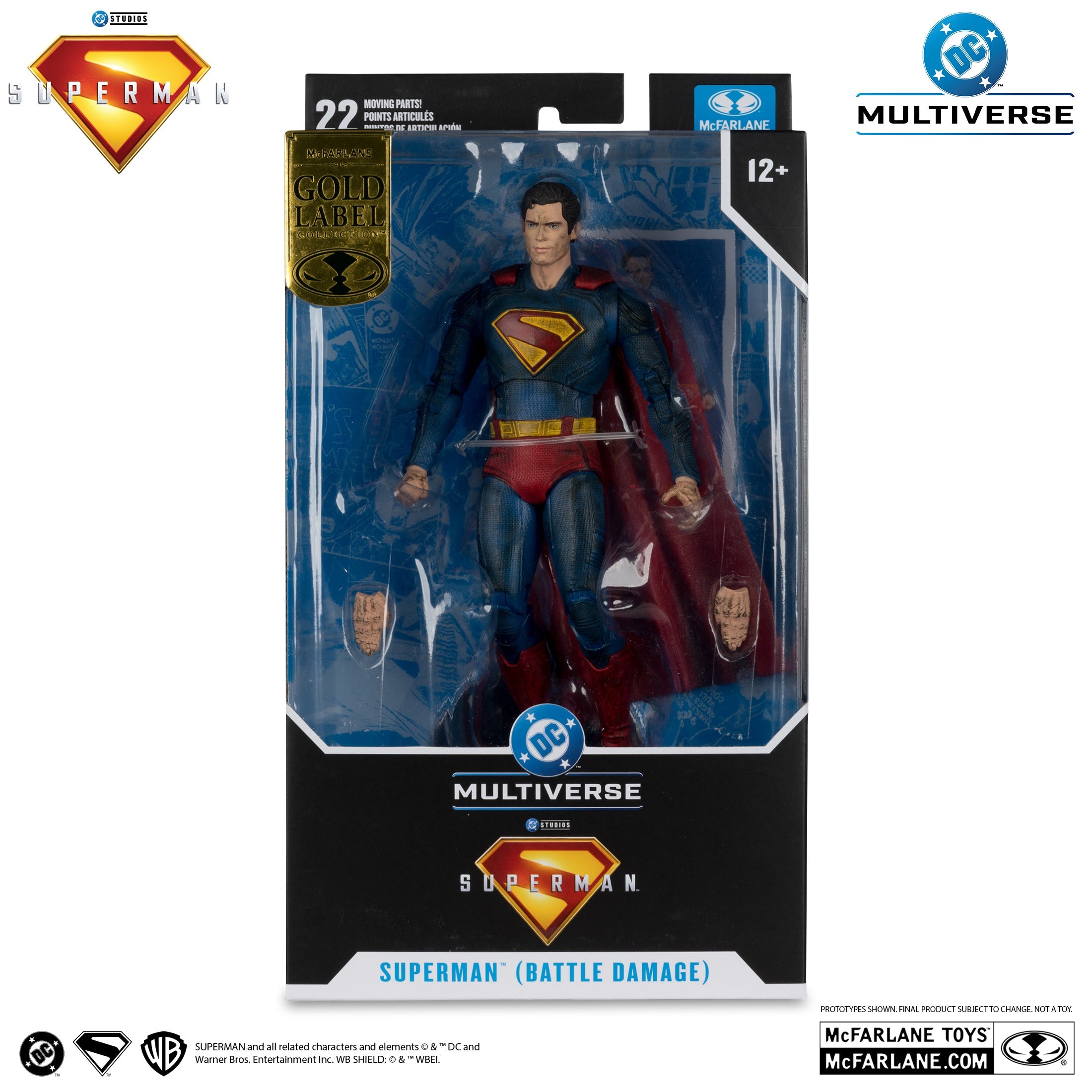 DC Multiverse Gold Label Superman Battle Damage Superman Movie (2025)、mySite、hgirdovlk