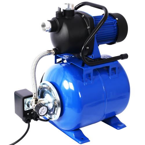 1.6HP Shallow Well Pump with Pressure Tank,garden water pump, Irrigation Pump,Automatic Water Booster Pump for Home Garden Lawn Farm、、eastwooduniform