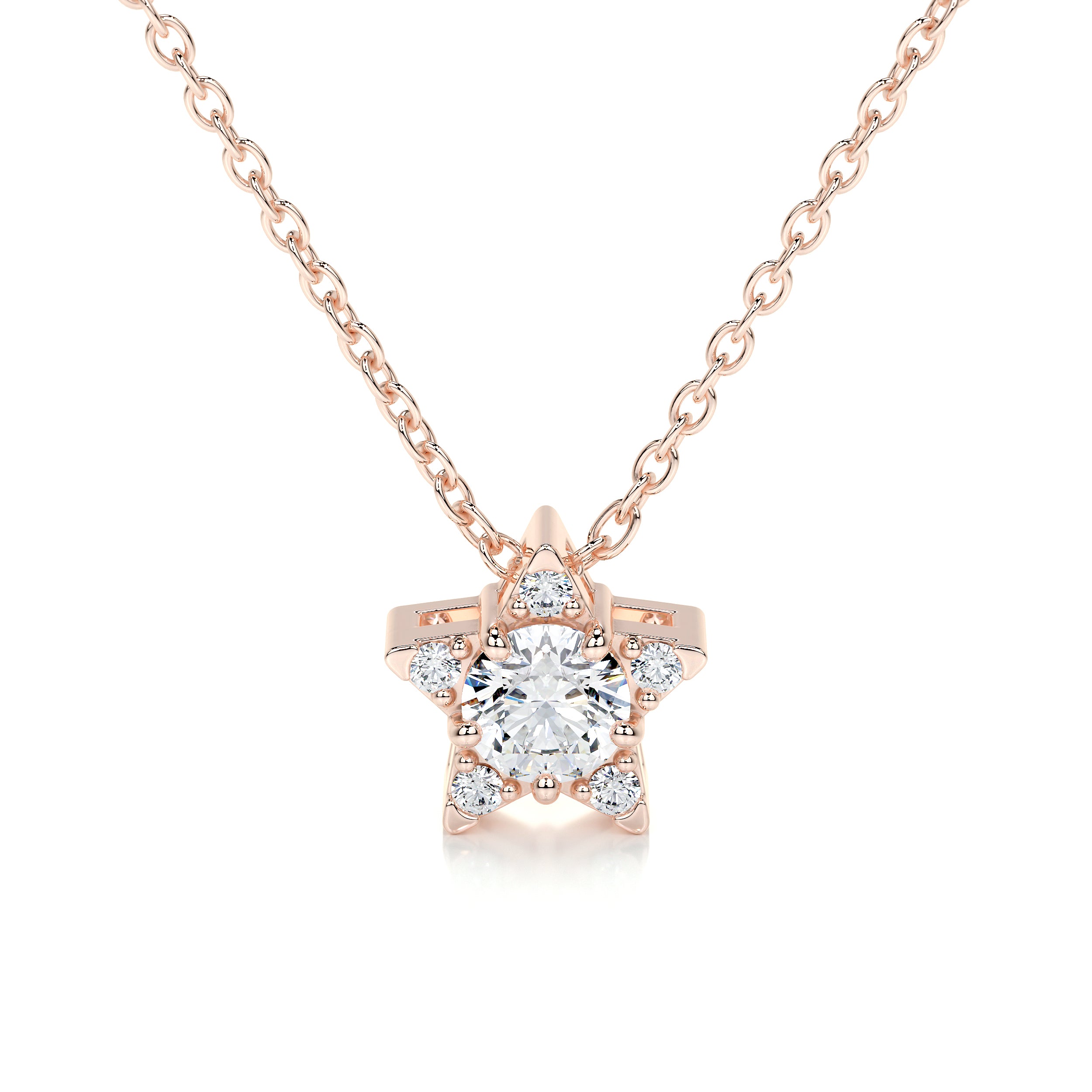 Robbie Diamond Pendant (0.30 Carat) -14K Rose Gold、mySite、hinf8tx79