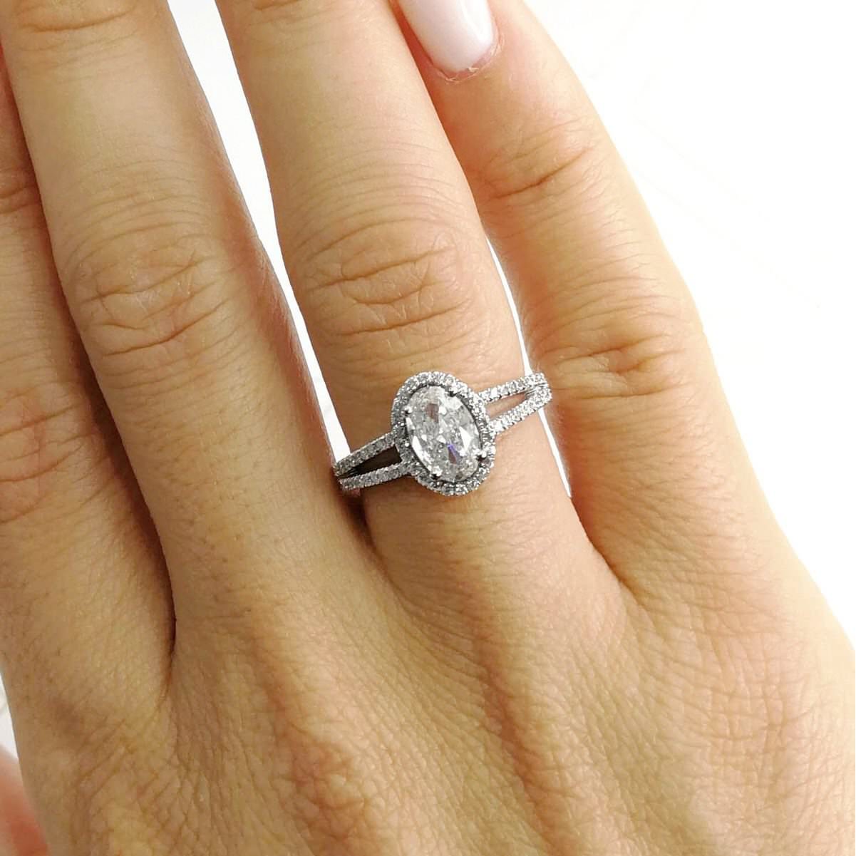 Brielle Lab Grown Diamond Ring -14K White Gold、mySite、hinf8tx79