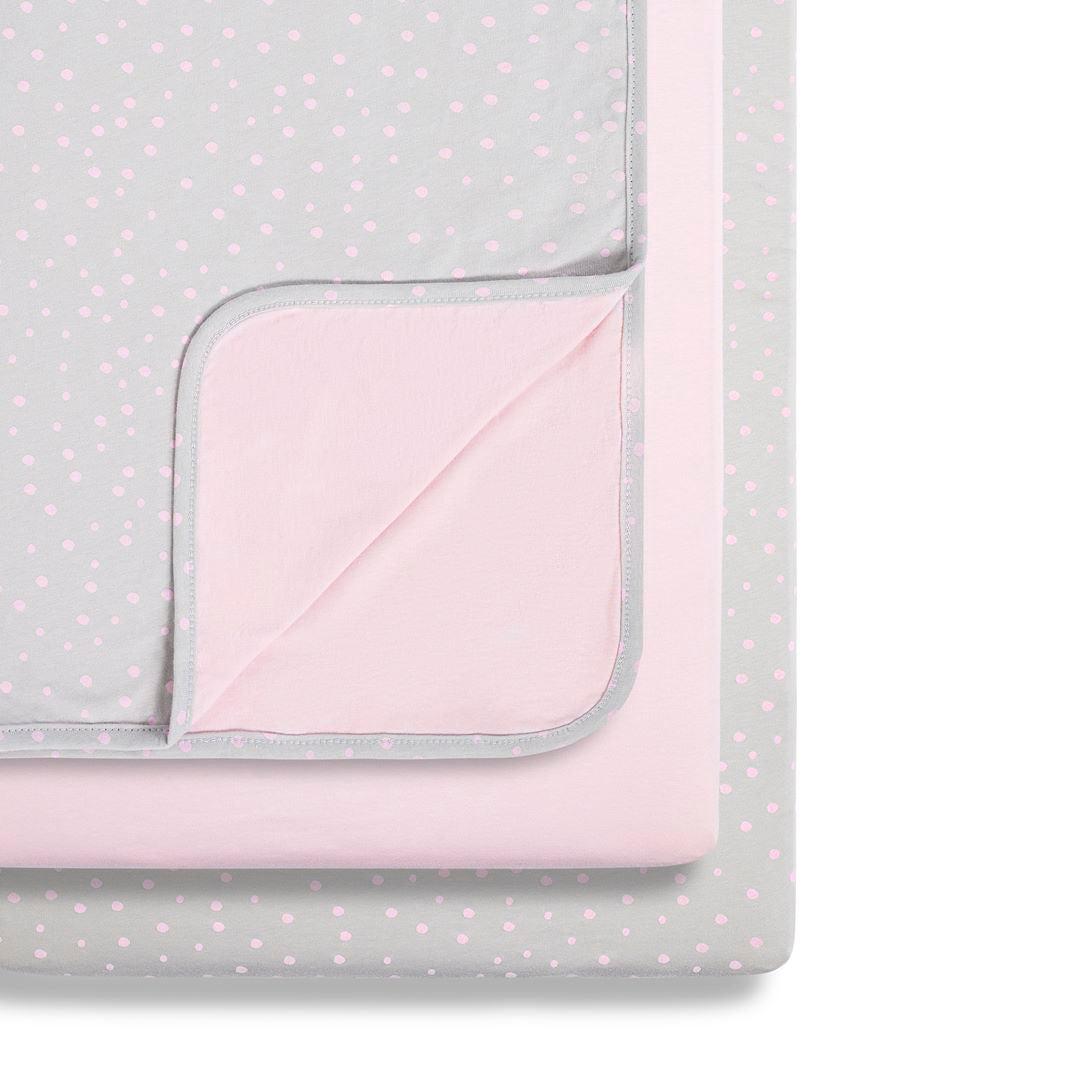  Snuz Crib Bedding Set - Rose Spots - 3 Pack、mySite、merchandisen