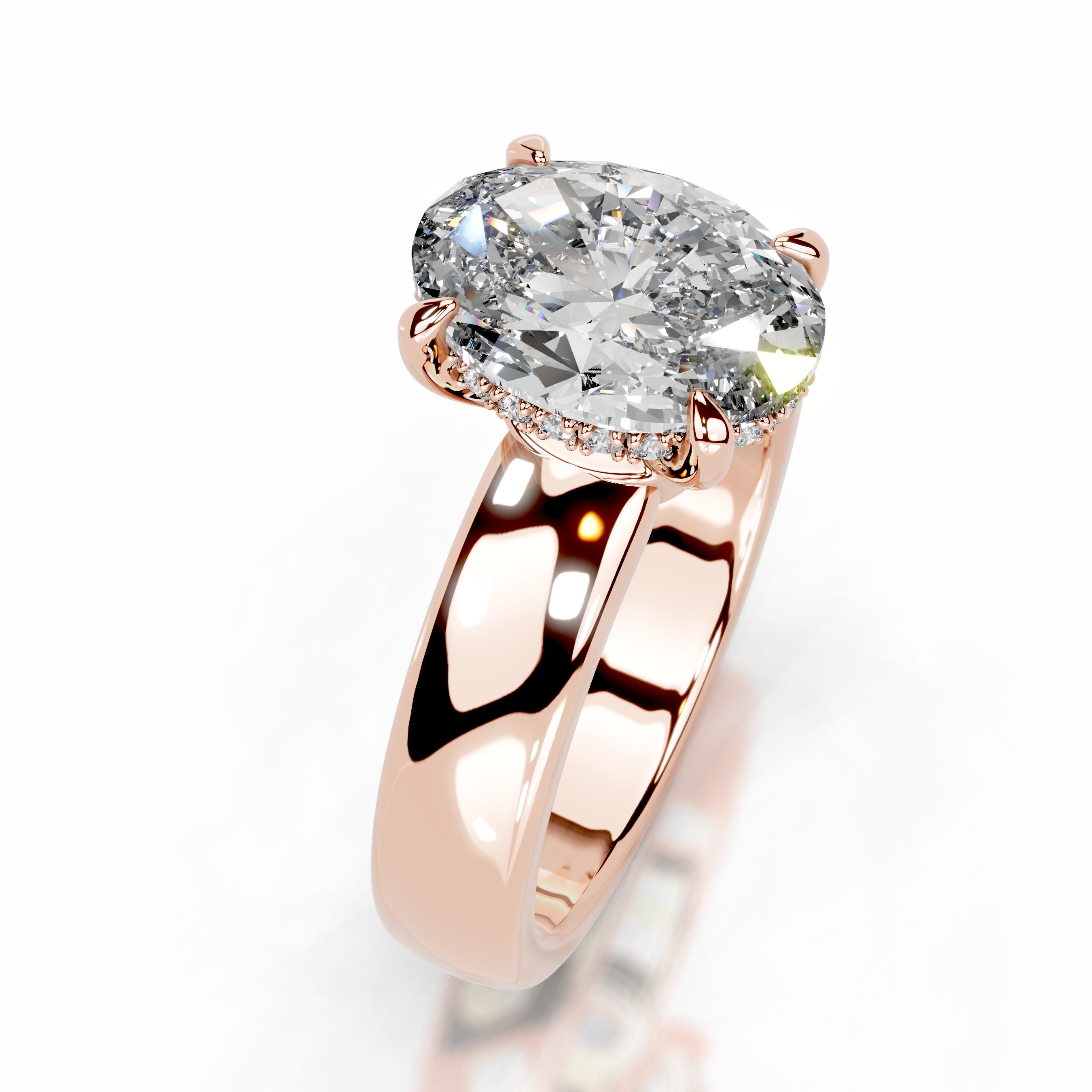 Lux Diamond Engagement Ring - 14K Rose Gold、mySite、hinf8tx79