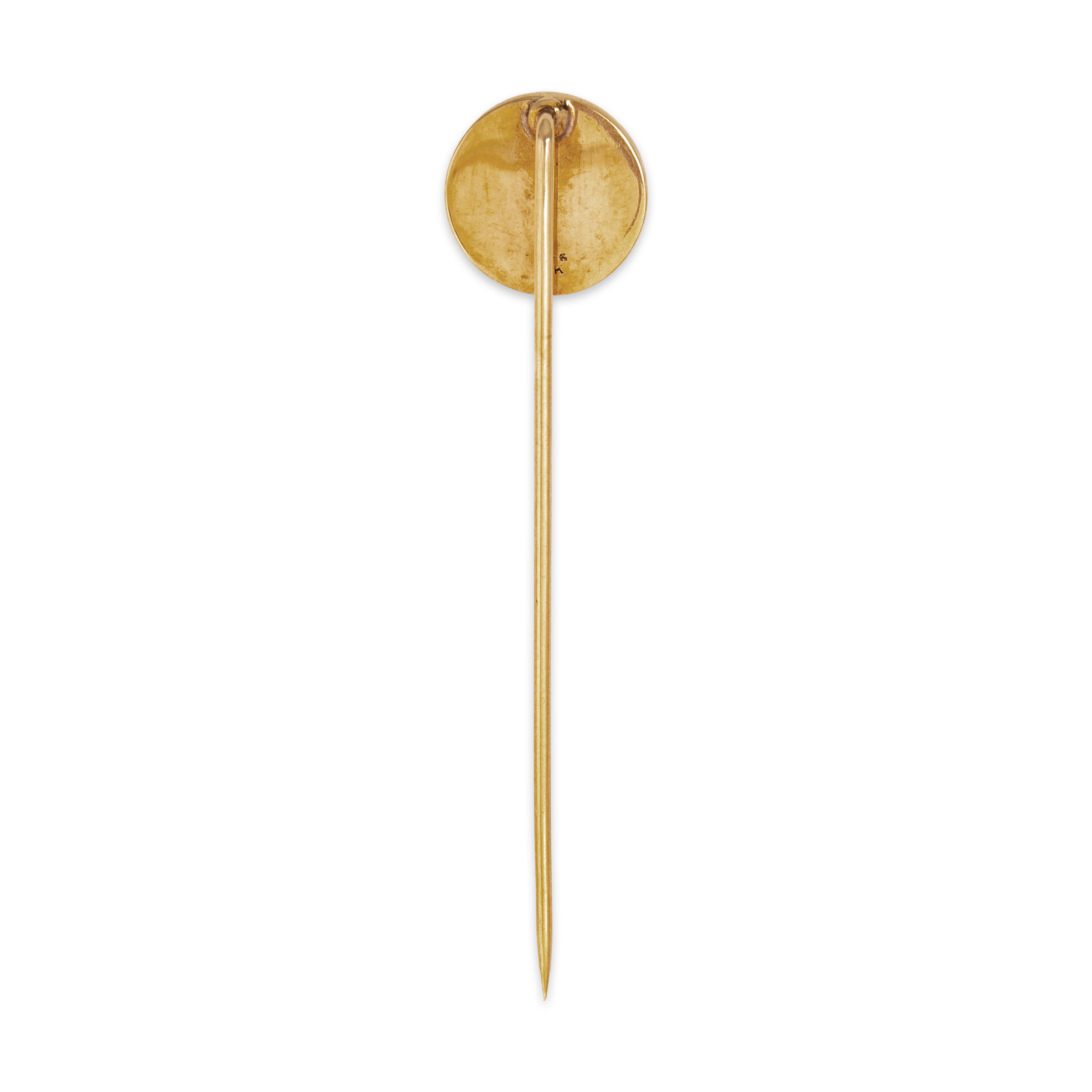High Quality Antique 14k Yellow Gold Essex Crystal Boxer Dog Stick Pin、mySite、hinf8tx79