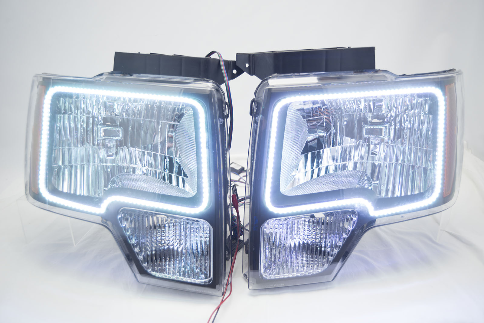 2009-14 Ford F-150 Headlights w/ ORACLE RGB ColorSHIFT Halo Kit + 1.0 ColorSHIFT Remote、mySite、nflplayoffbracketp