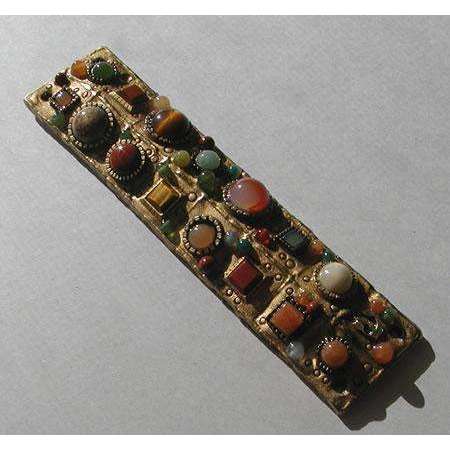 Michal Golan Multi Natural Stone Mezuzah、mySite、topwebapps