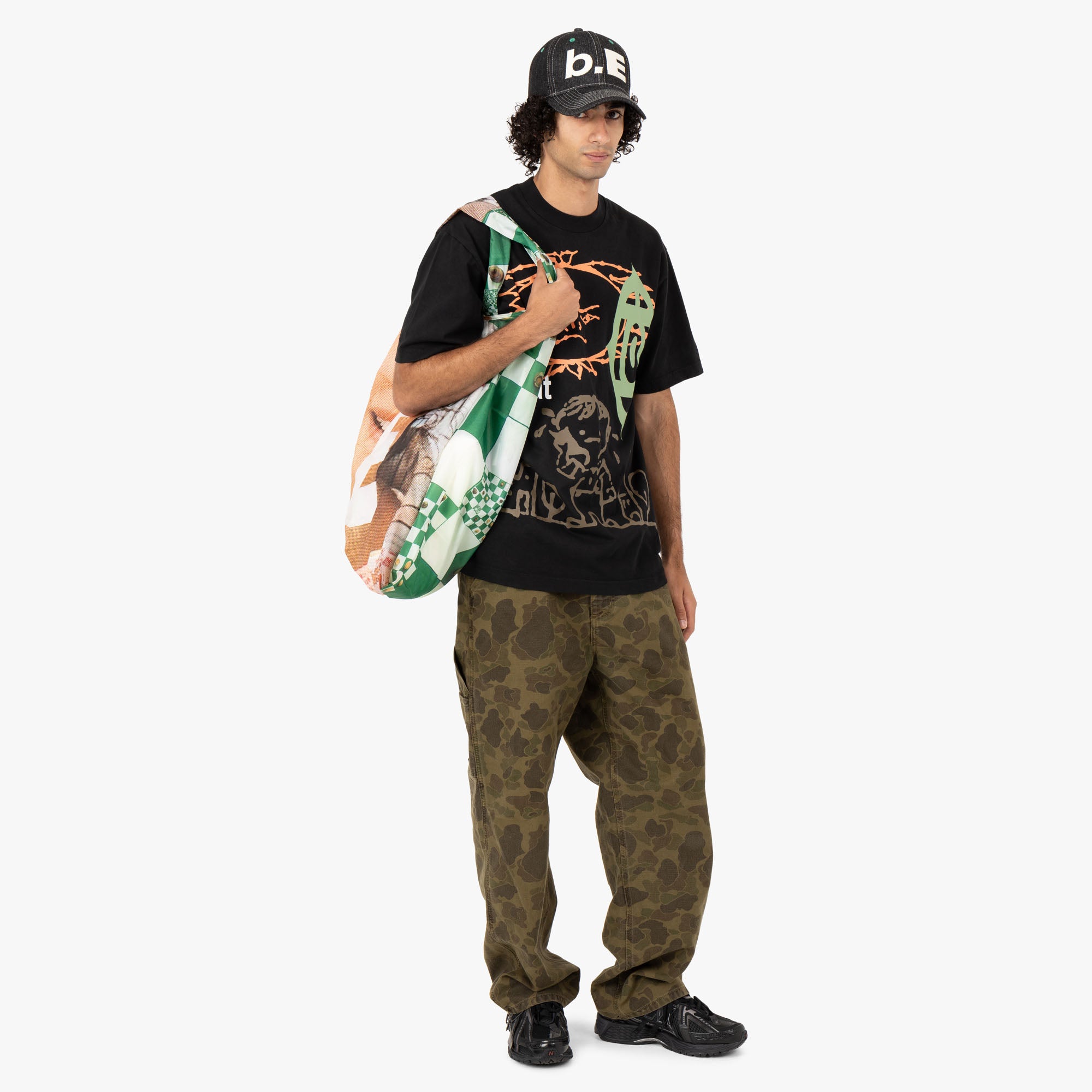  b.Eautiful b.E heat T-shirt / Black、mySite、merchandisen