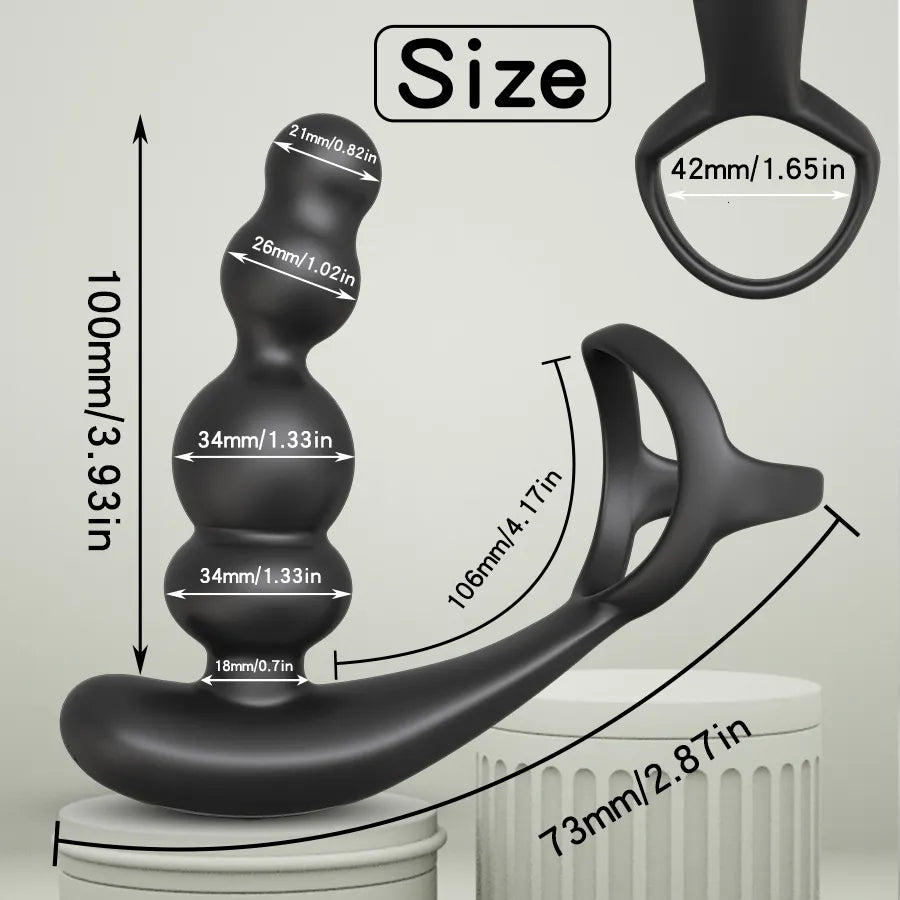 Eros Silent Waterproof Prostate Massager Vibrator | 360 Rotating Anal Plug | Scrotum Sling、mySite、bottomscart