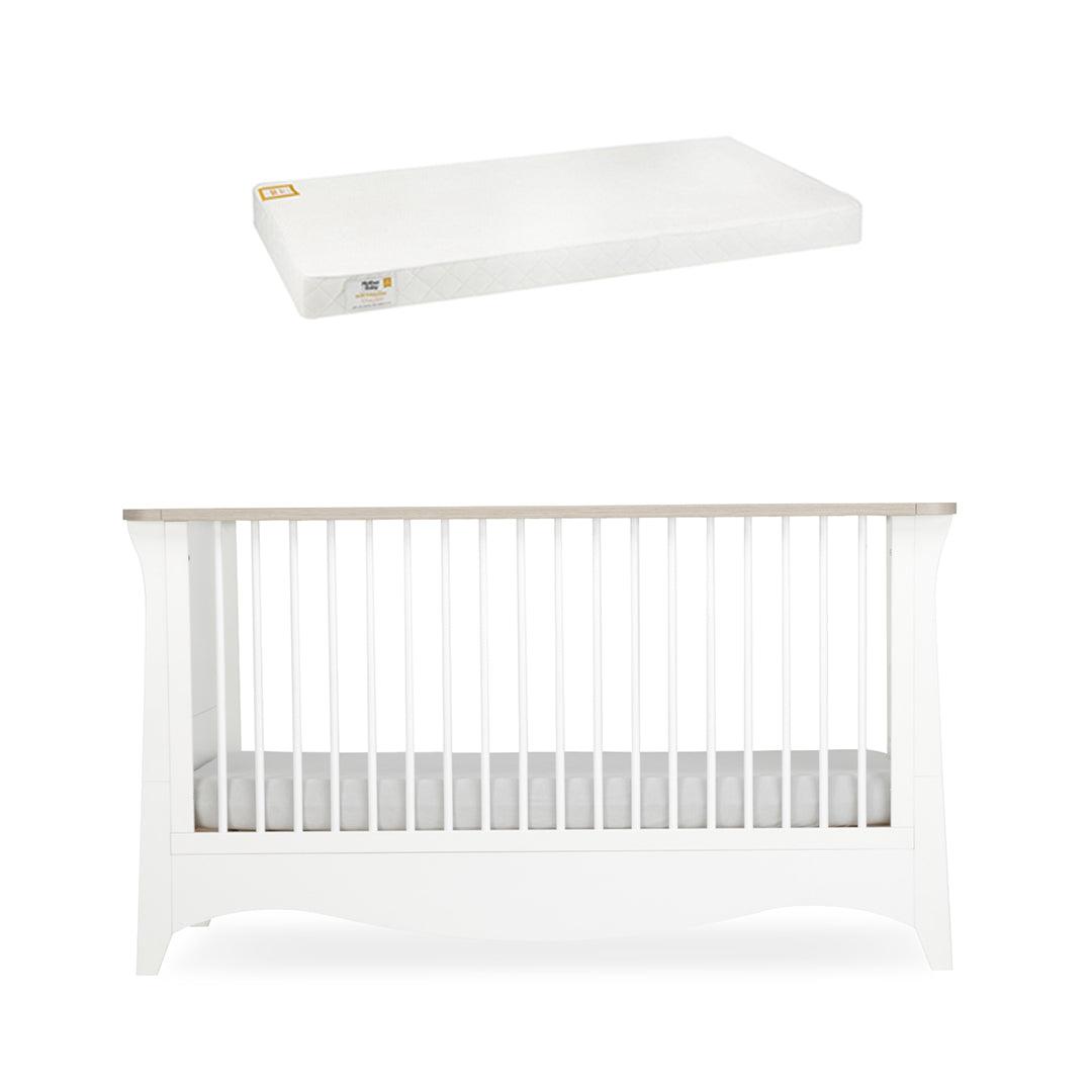  CuddleCo Clara Cot Bed - White/Ash、mySite、merchandisen