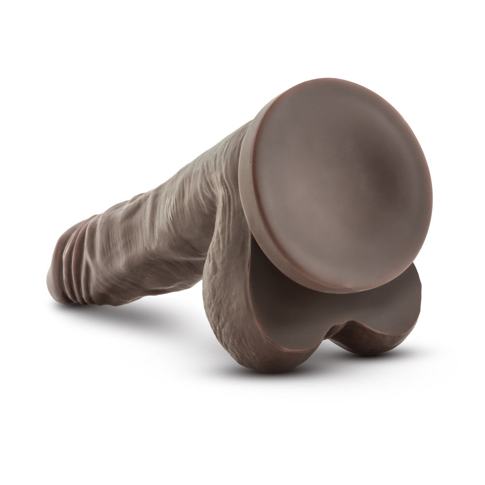 Dr. Skin By Blush® | Realistic Cock Realistic Chocolate 8.4-Inch Long Dildo With Balls & Suction Cup Base、mySite、bottomscart