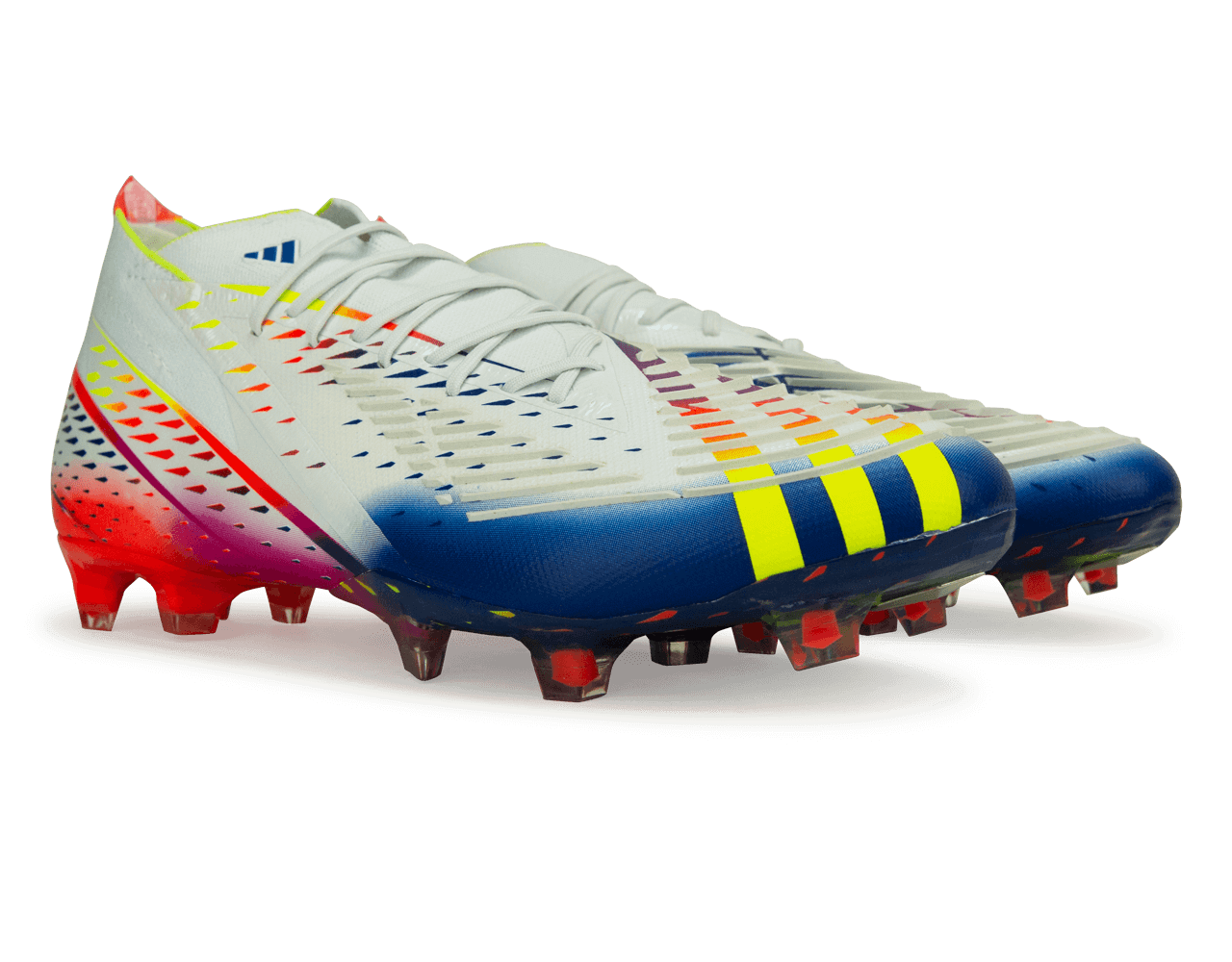 adidas Men's Predator Edge.1 FG White/Blue、mySite、noshort