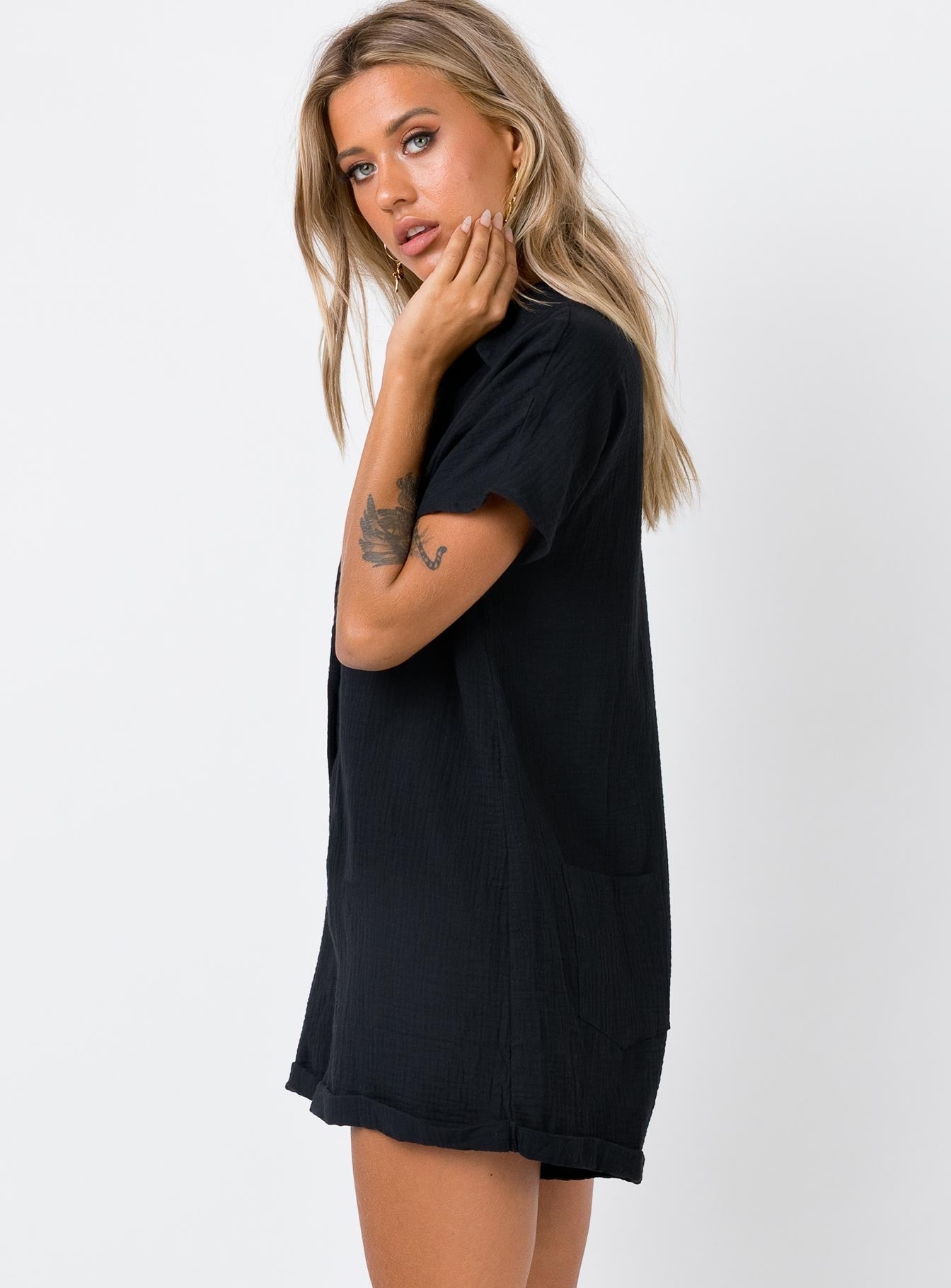 Vixen Romper Black Petite、mySite、solidvoid