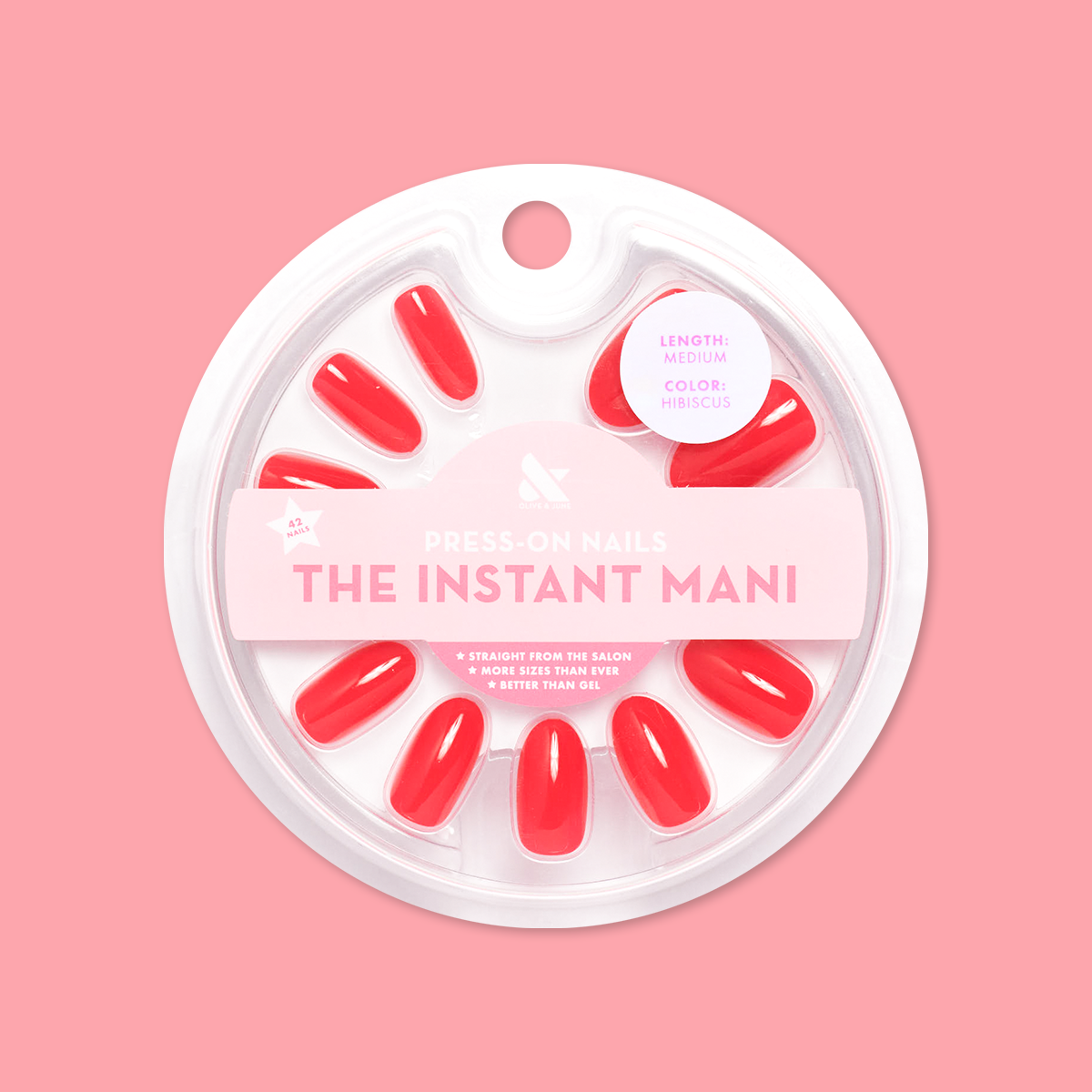 Hibiscus - Press-On | Medium | Oval、mySite、solidvoid