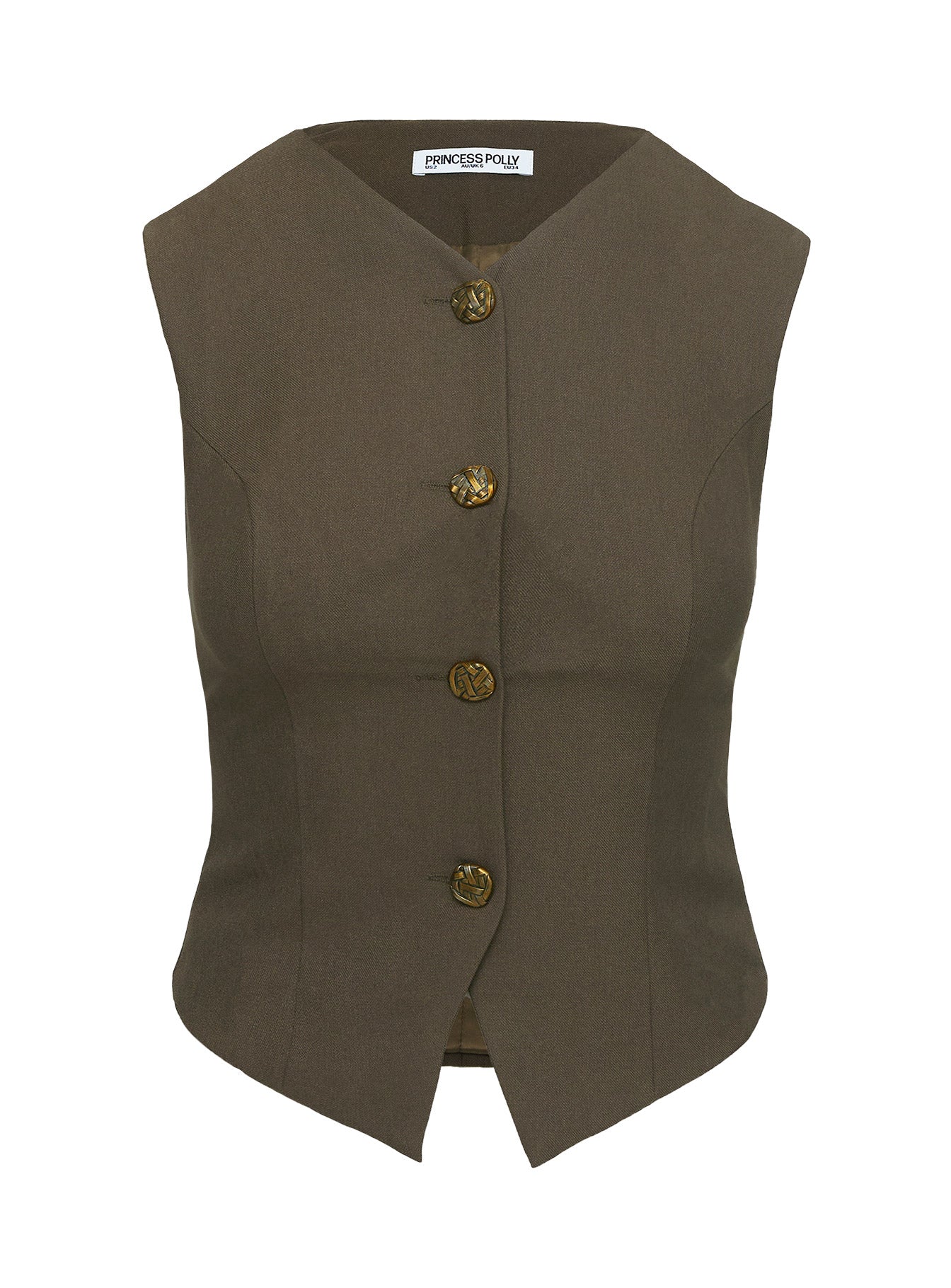 Last Page Vest Top Brown、mySite、solidvoid